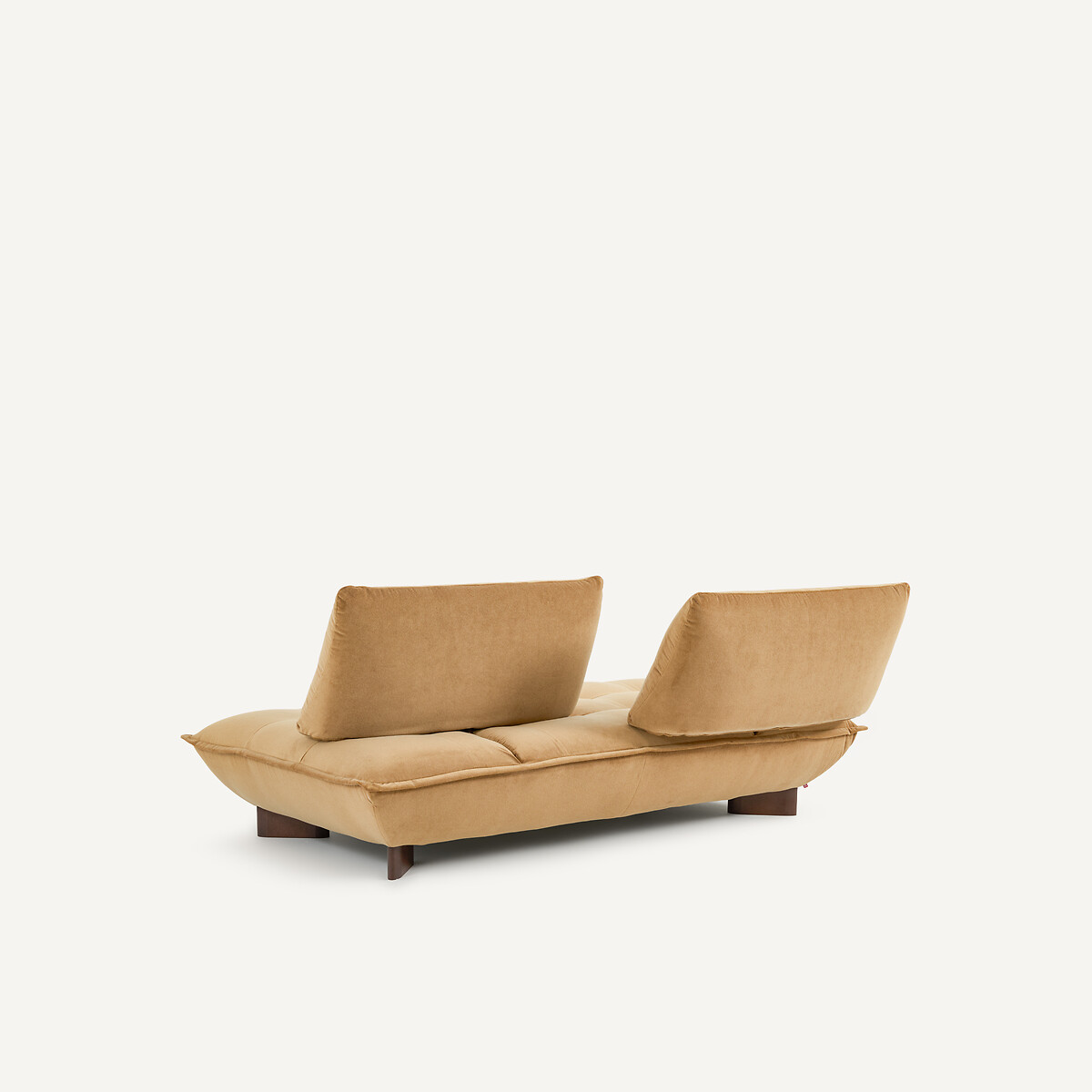 Banquette modulable en velours de lin, KAORI caramel, AM.PM