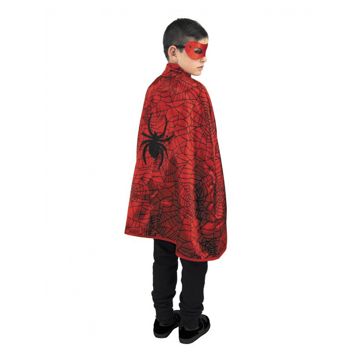 cape homme araignée avec masque couleur unique, PARTY PRO