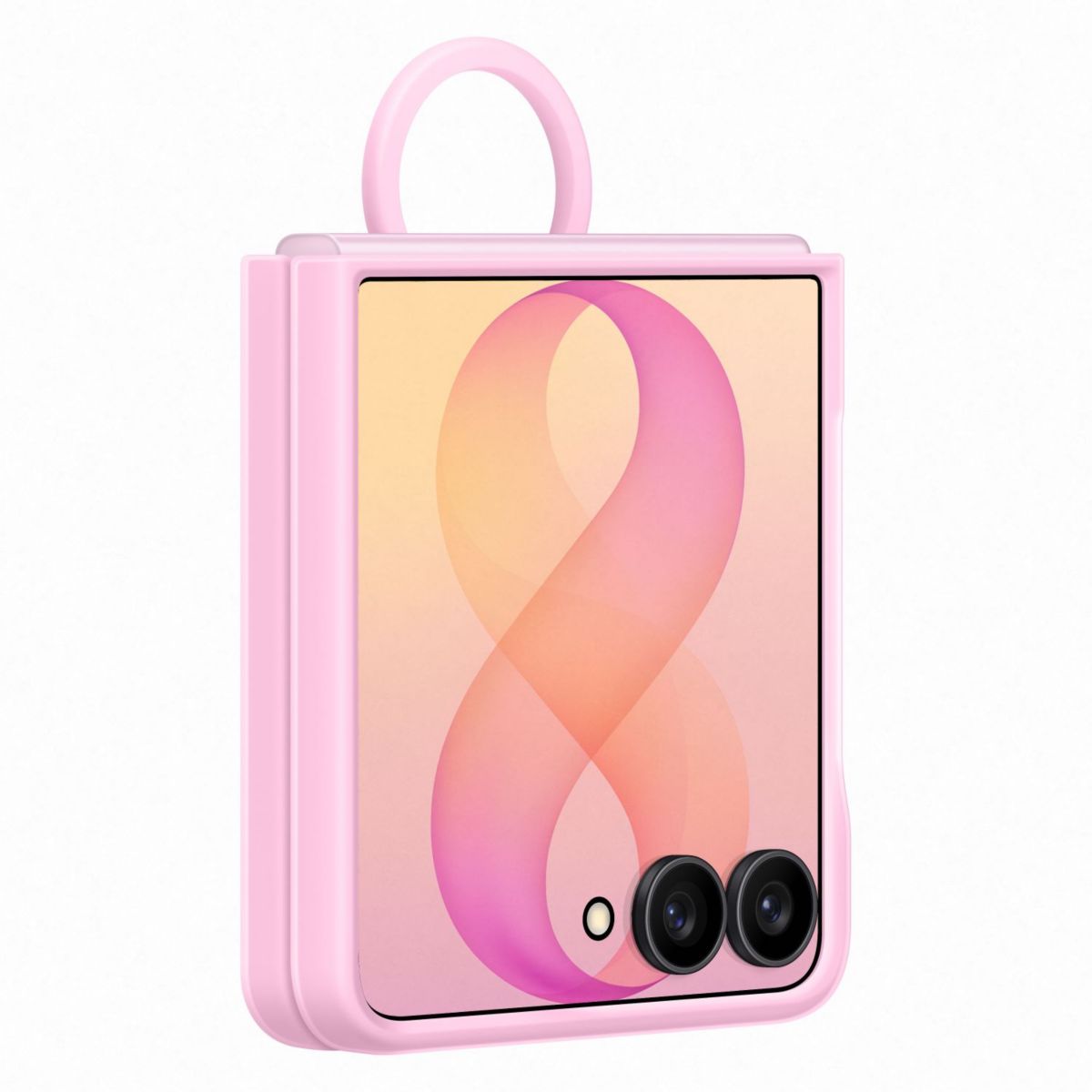 Coque Flip 8 Silicone anneau magnétique Violet couleur unique, SAMSUNG