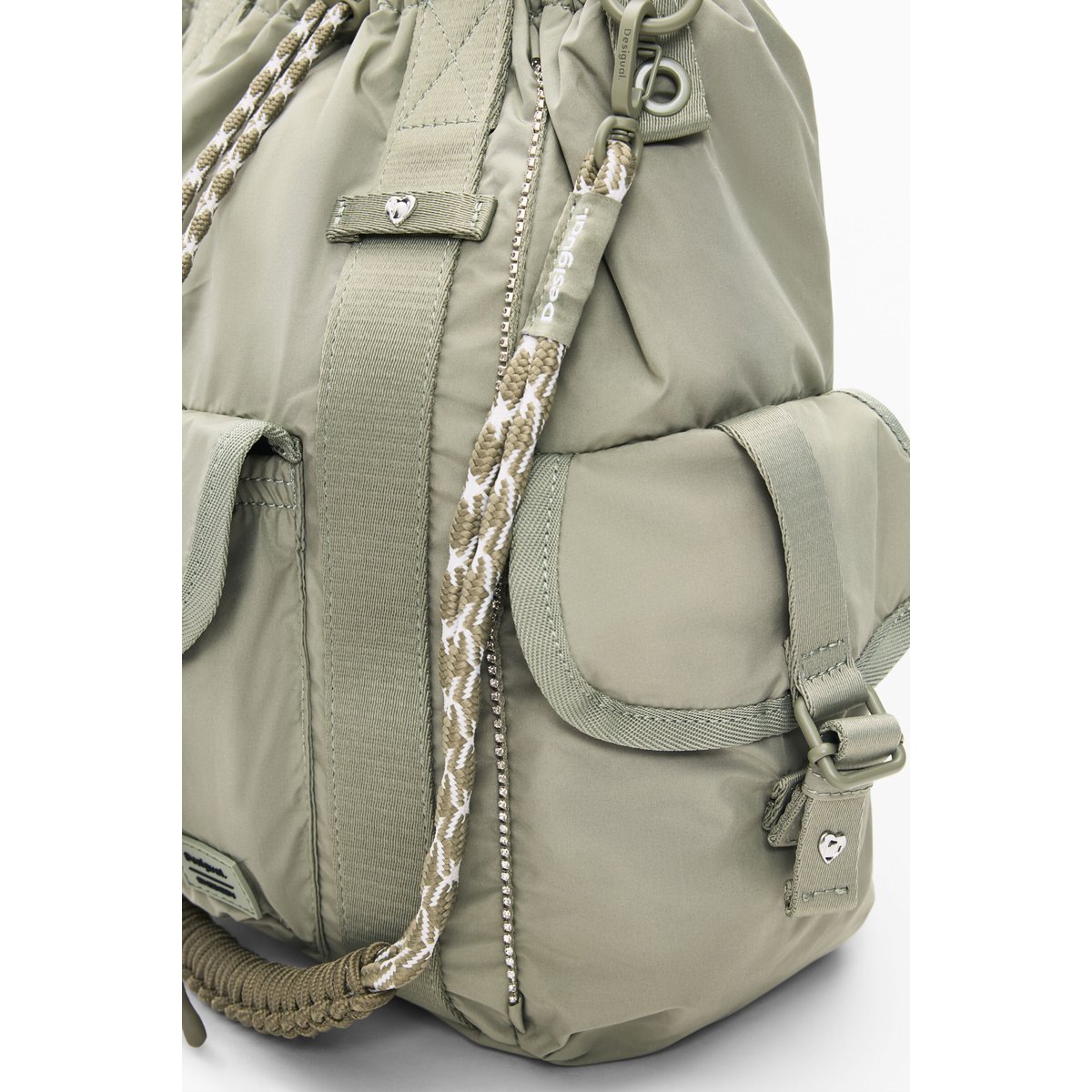 Sac à dos multiposition moyen vert, DESIGUAL