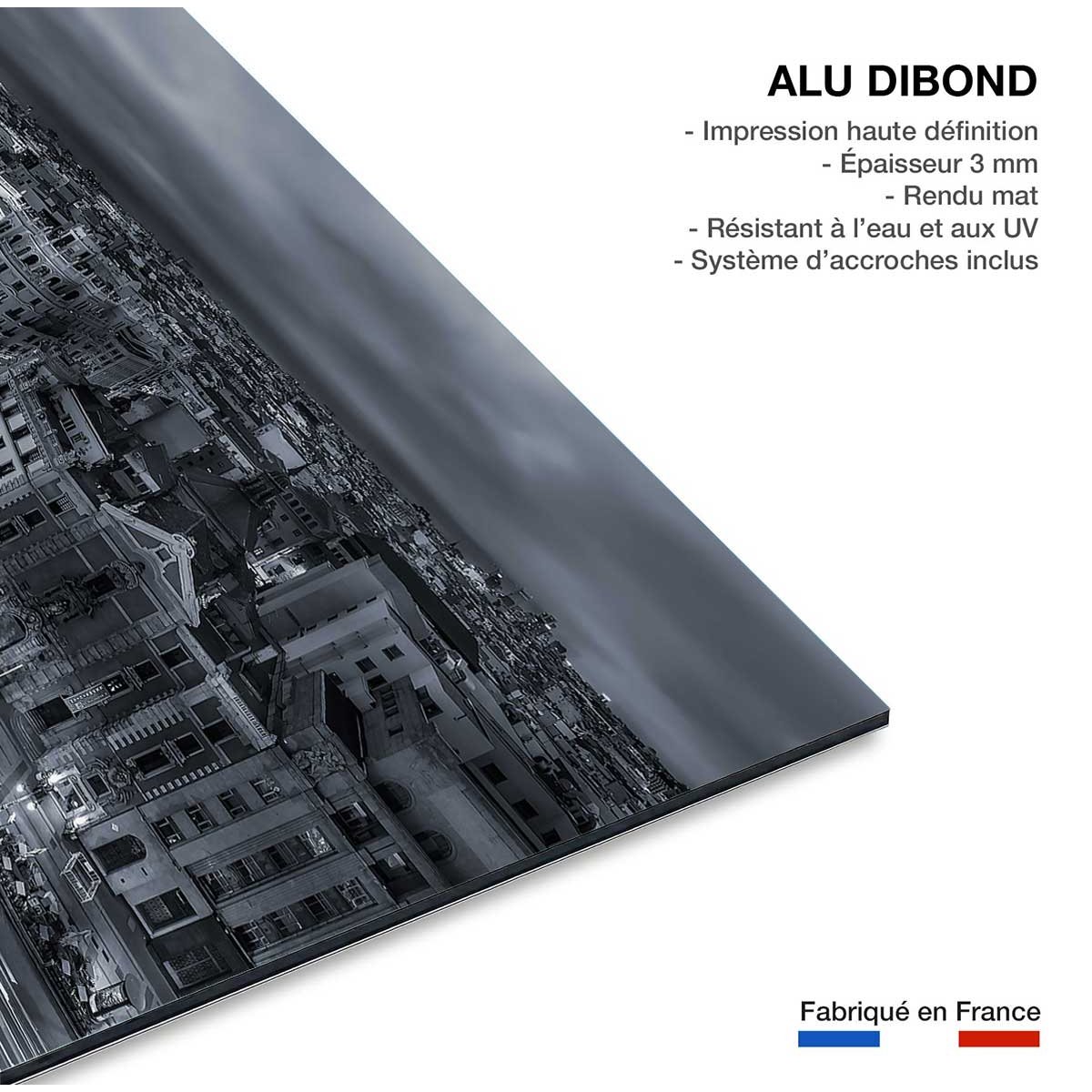 Tableau madrid city lights tableau alu dibond, HEXOA