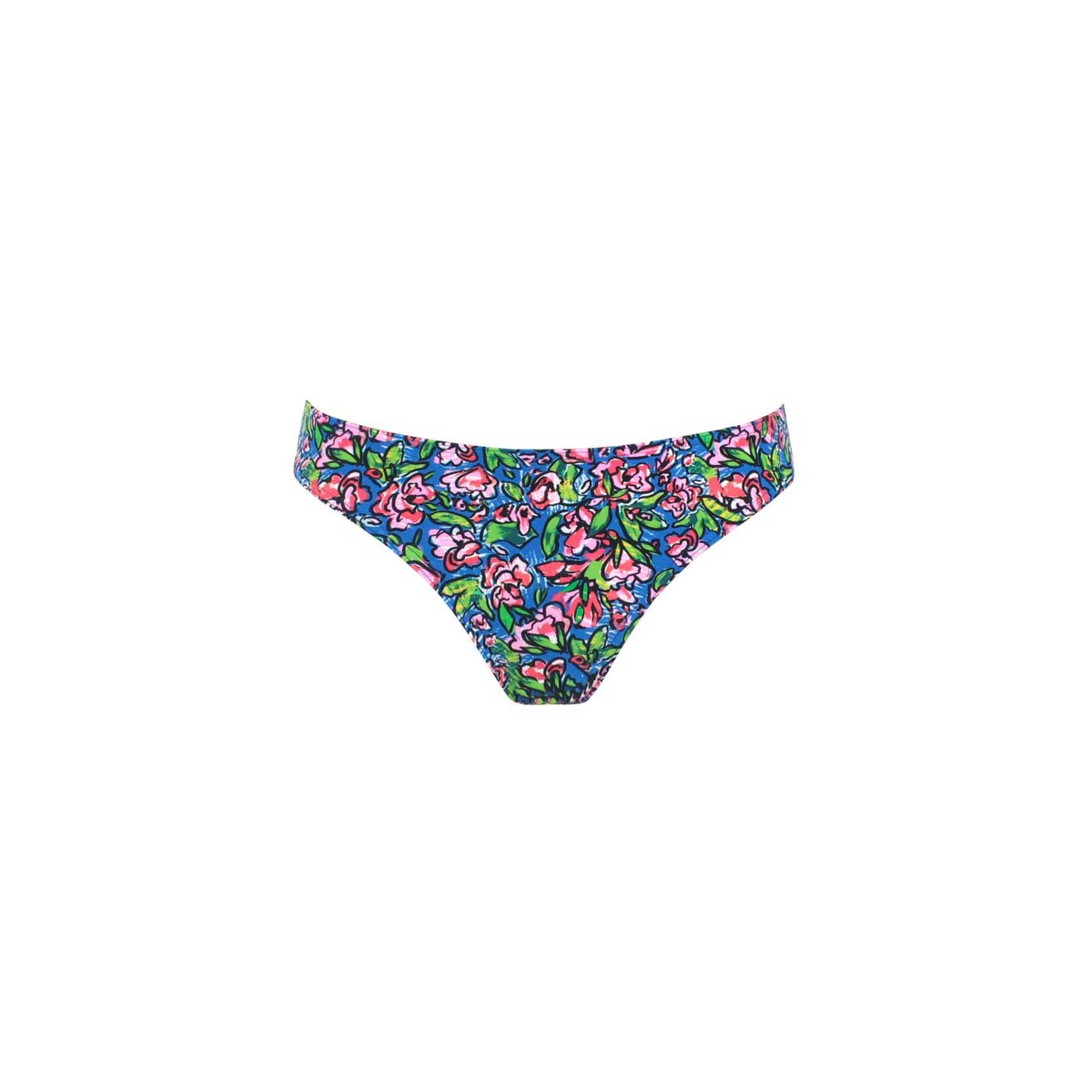 Bas de maillot coupe tanga FLORENZA bleu, LAURA BY JANINE ROBIN