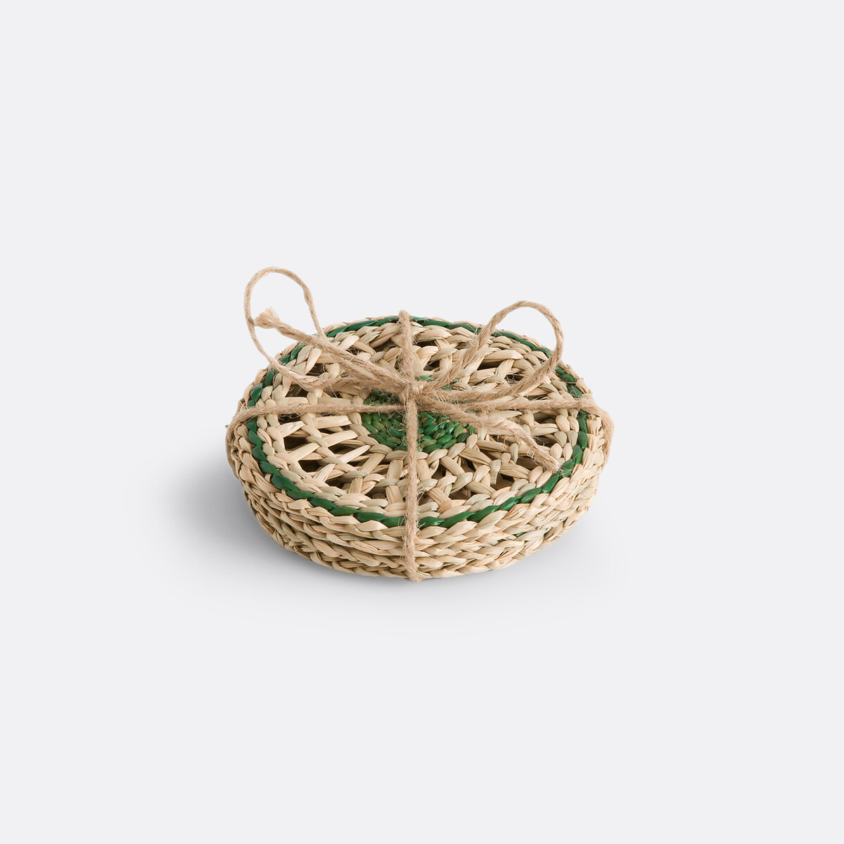 Lote de 4 posavasos de herbario, Jakar natural/verde, LA REDOUTE INTERIEURS