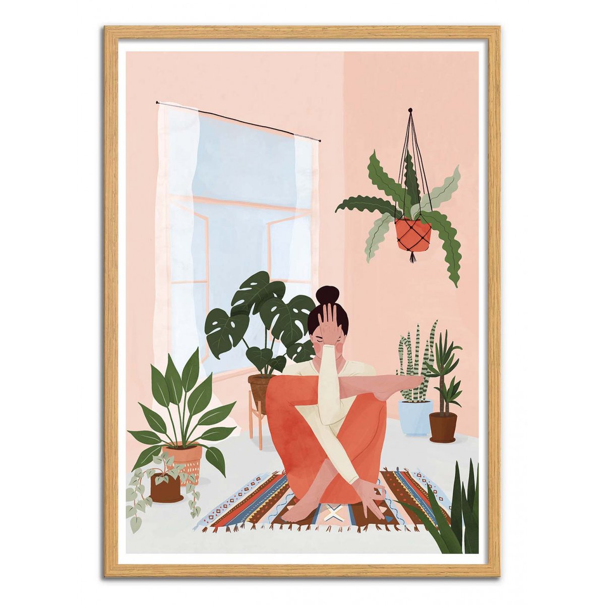 Affiche d'art - Yoga and plants - Maja Tomljanic affiche d'art, WALL EDITIONS