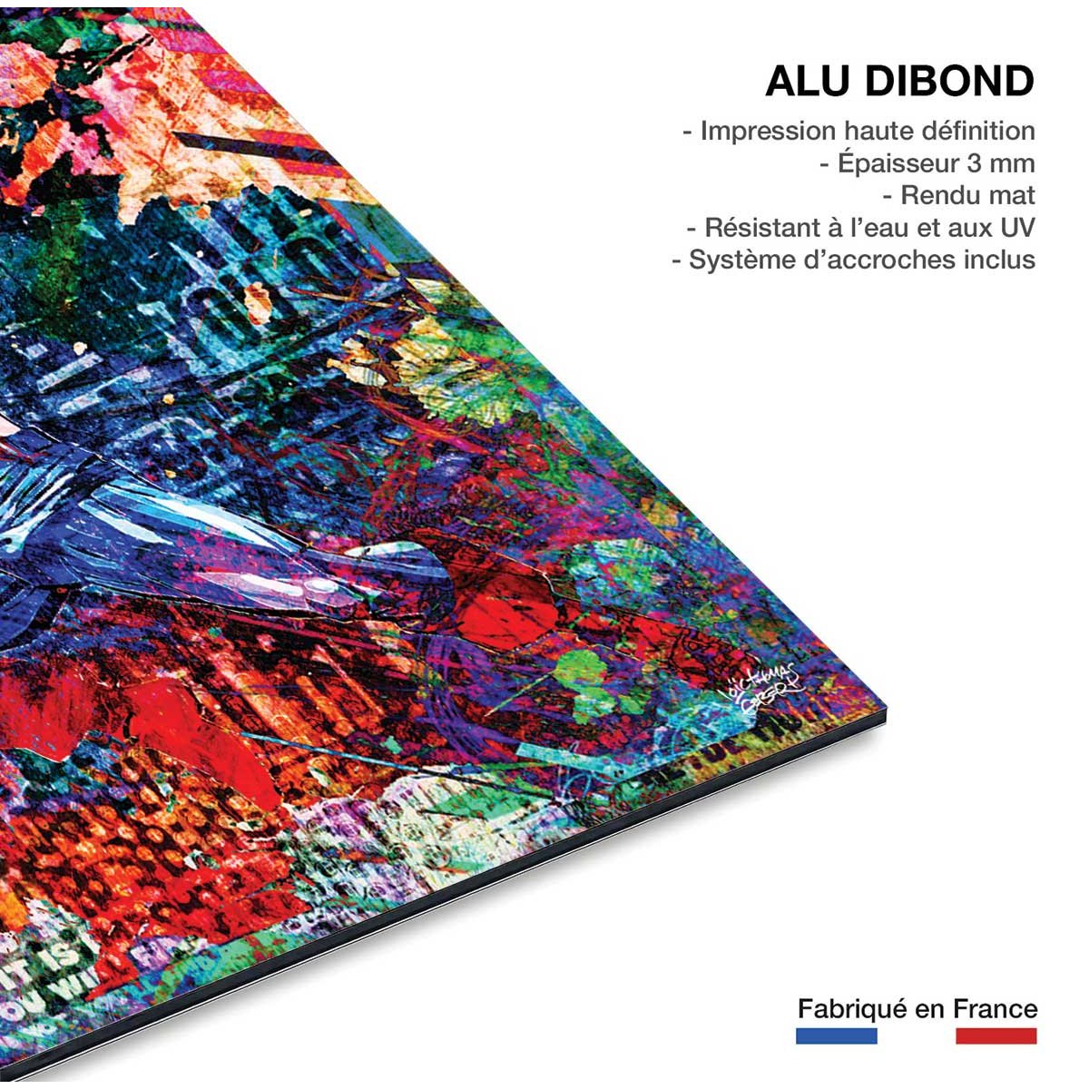 Tableau graffiti captain america tableau alu dibond, HEXOA