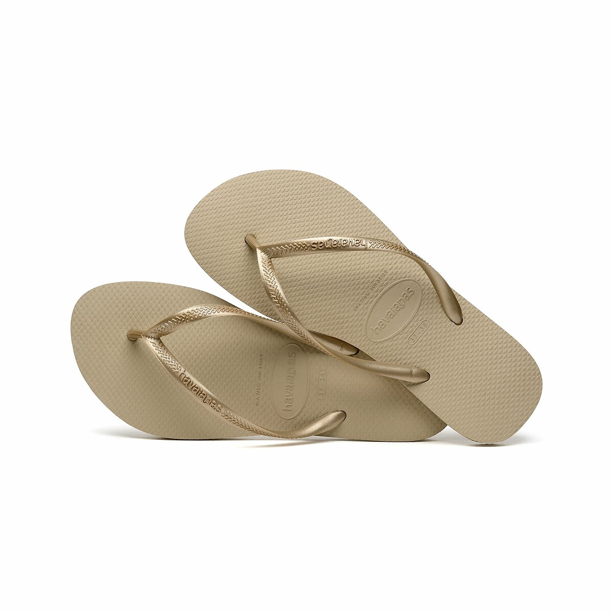 Hav Flip Flops. Slim fit sandy grey, HAVAIANAS