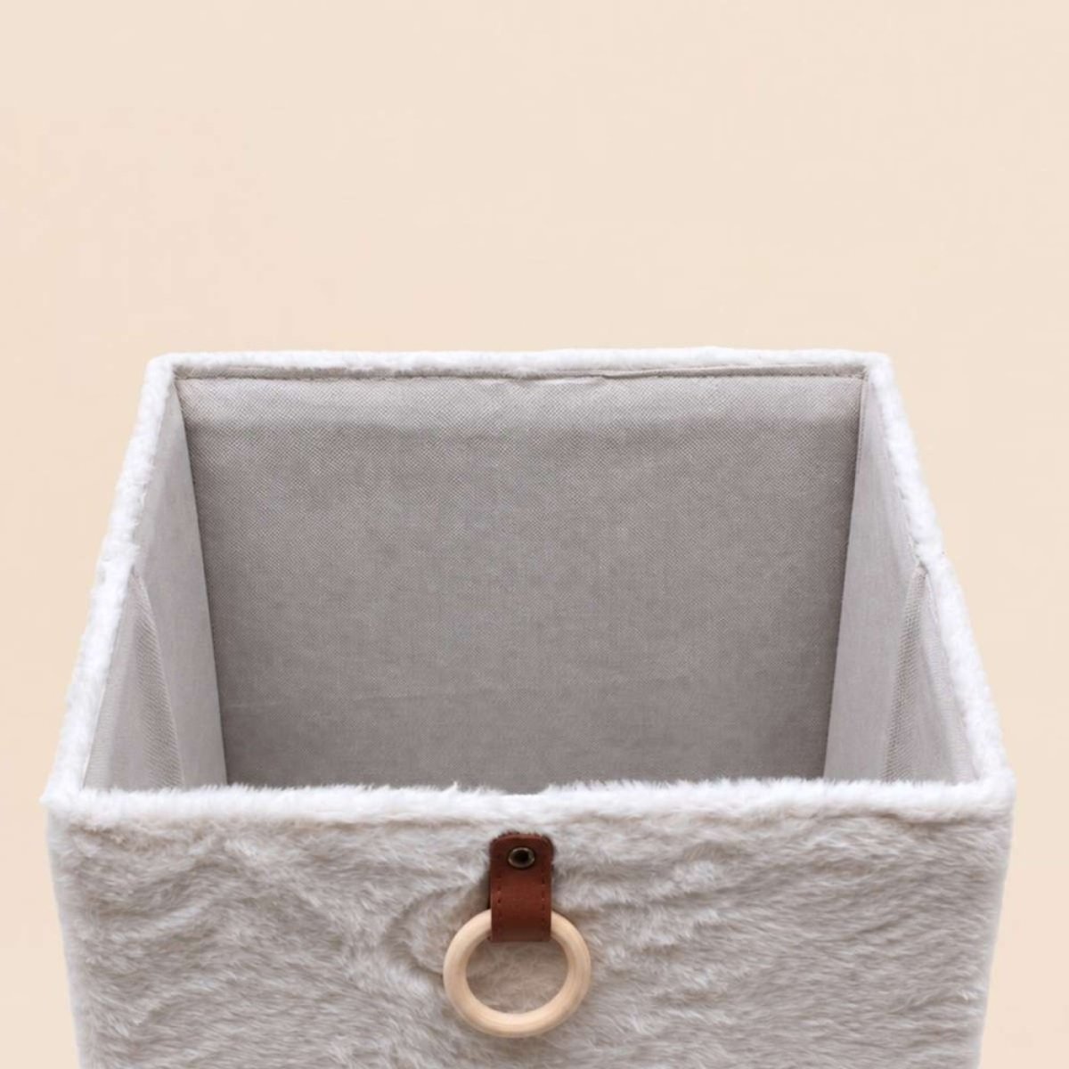 Cube de rangement duvet 31x31x31cm blanc, ORNAMI