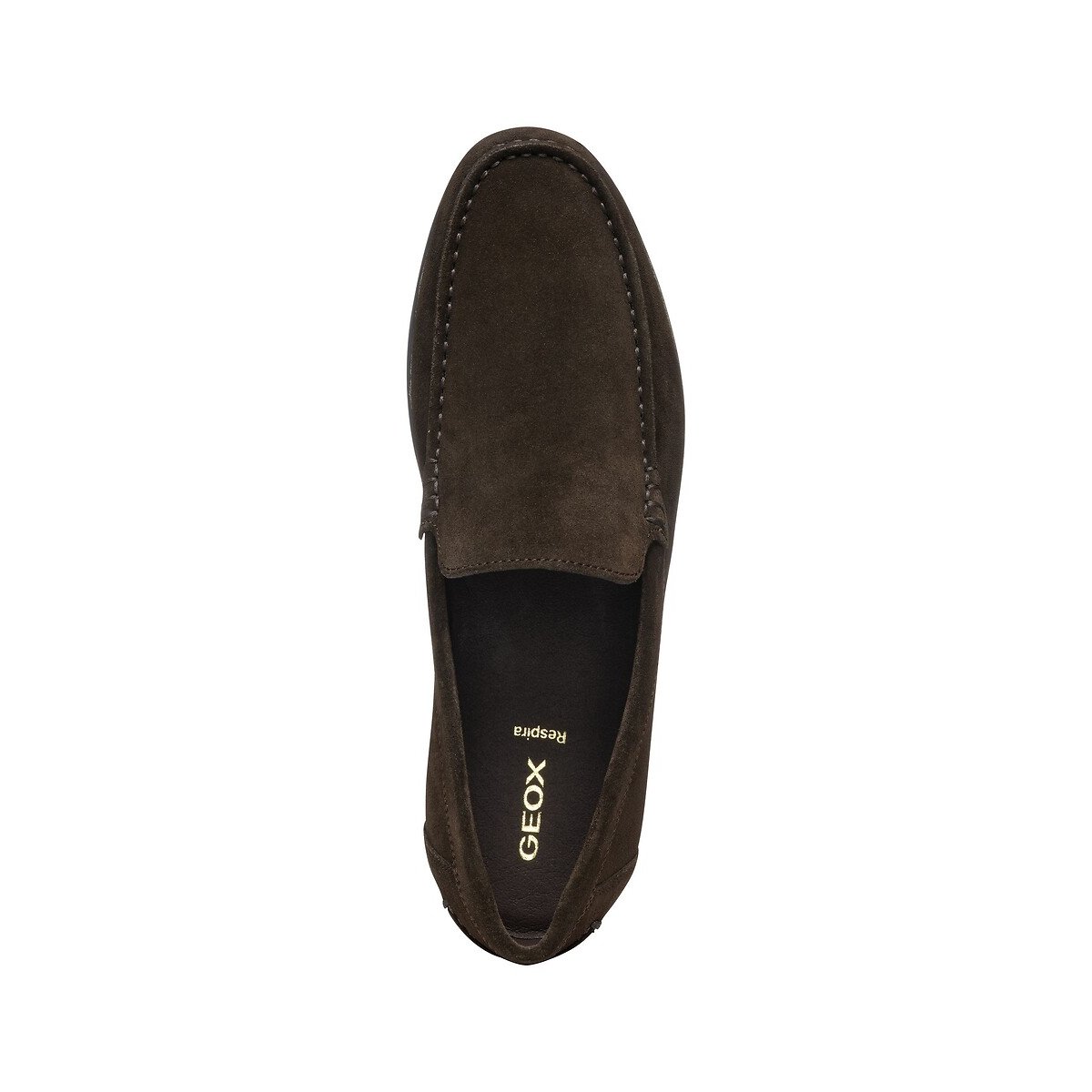 Mocassins en cuir suédé Siron marron foncé, GEOX