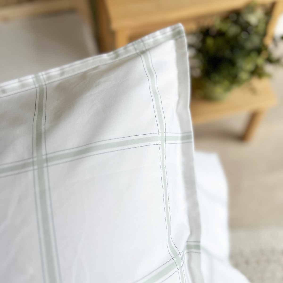 Parure de couette 1 personne coton bio MARCEAU blanc, LITTLE CREVETTE