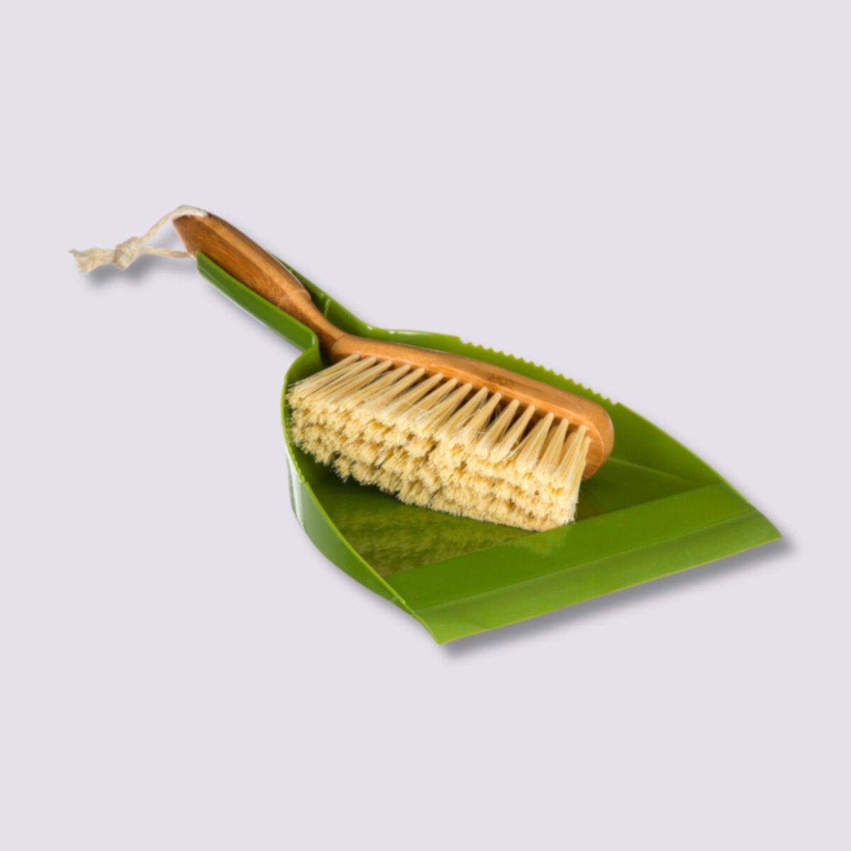 Set pelle et balayette en bambou WOOD & CLEAN vert, 5FIVE SIMPLY SMART