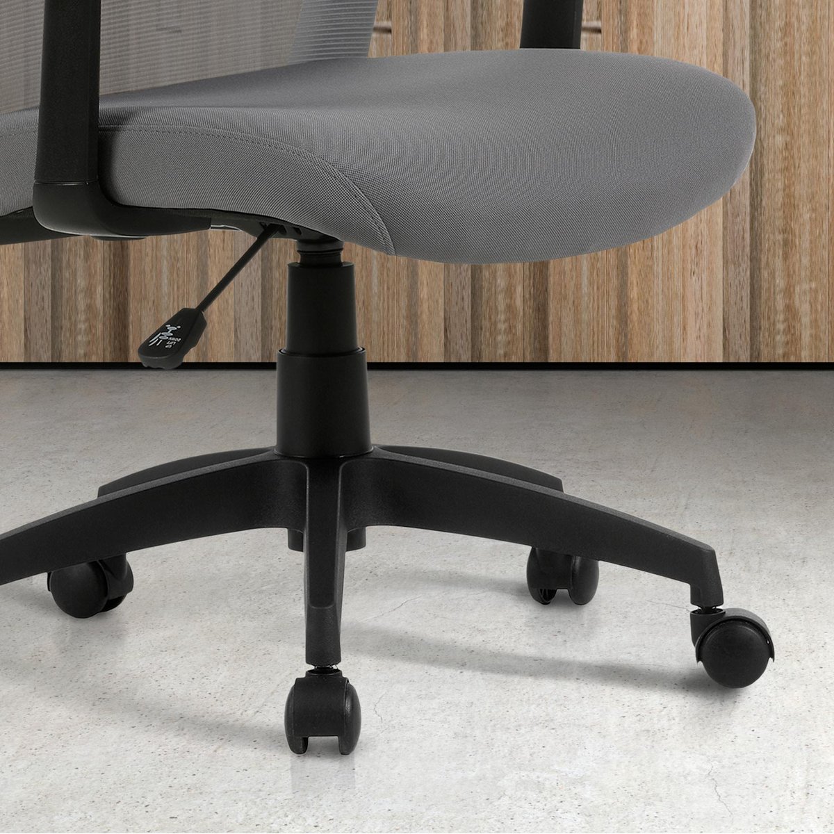 Chaise de bureau, DEVON gris, HISPANOHOGAR