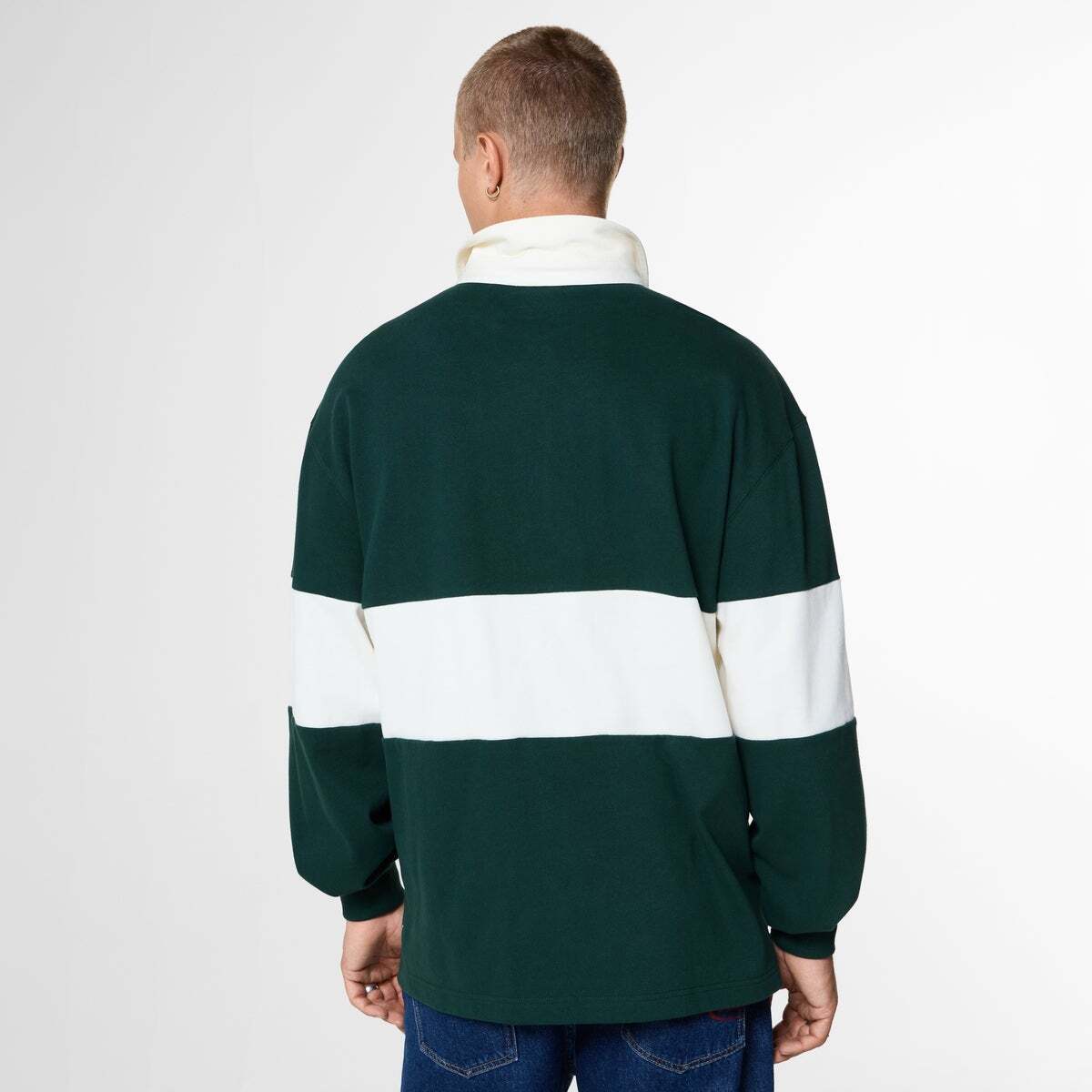 Red Bull Racing Polo Rugby Manches Longues Coupe Loose vert foncé, PEPE JEANS