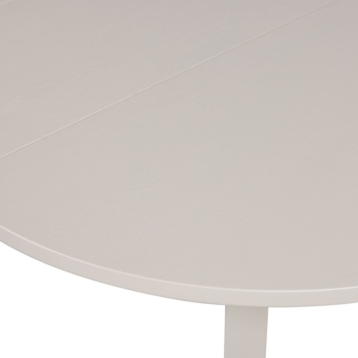 Table ronde extensible en chêne - JANNE perle, WOOOD