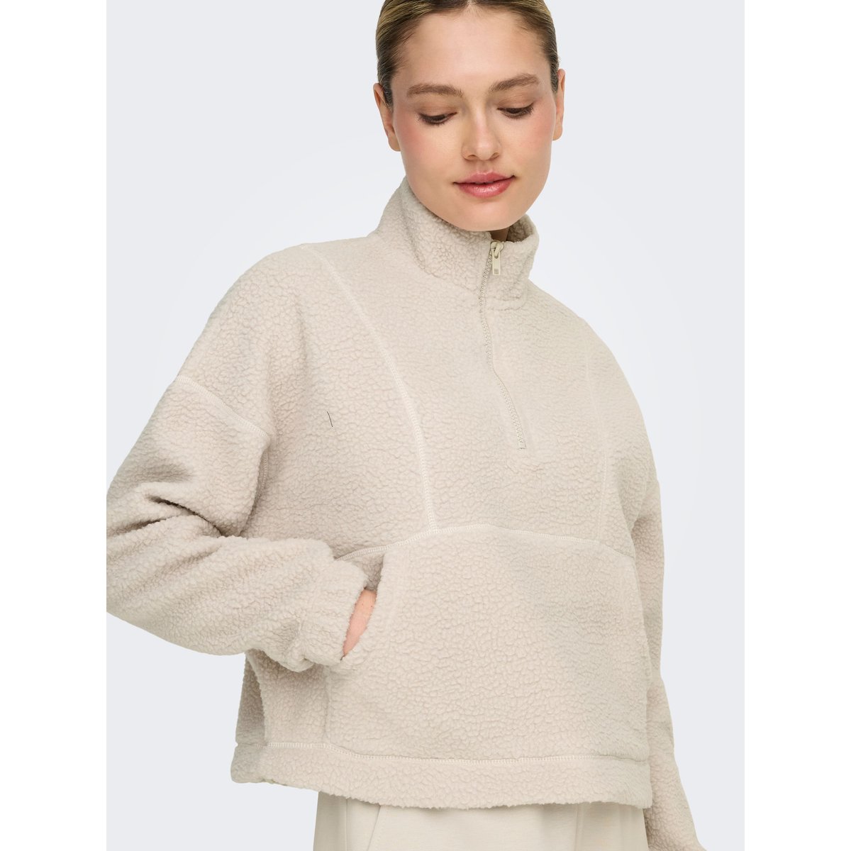 Sweat-Shirt En Polaire pumice stone, ONLY PLAY