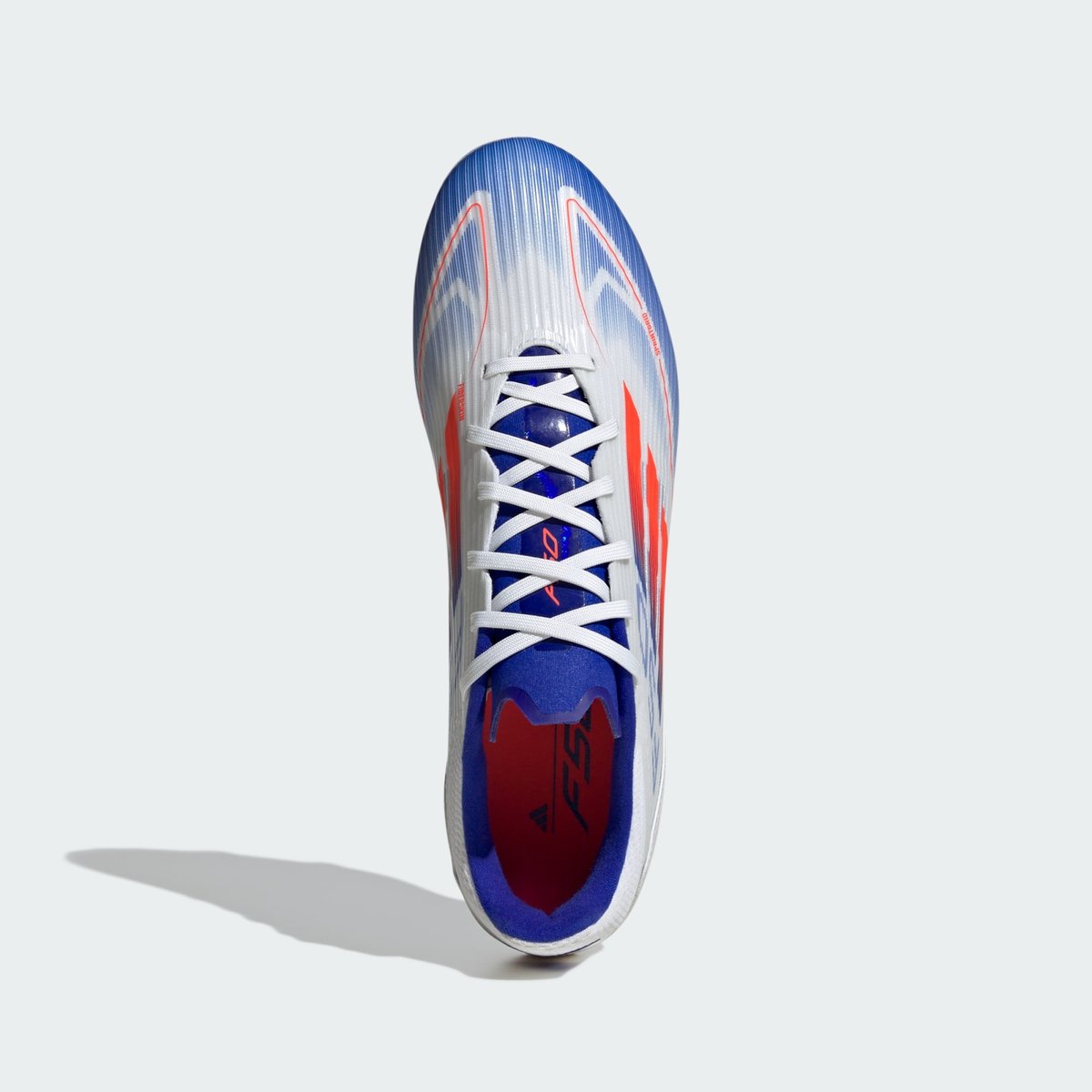 Chaussure F50 League terrain souple / multi-surfaces cloud white / solar red / lucid blue, adidas Performance