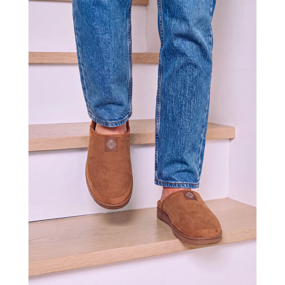Chaussons Mules beige, ISOTONER
