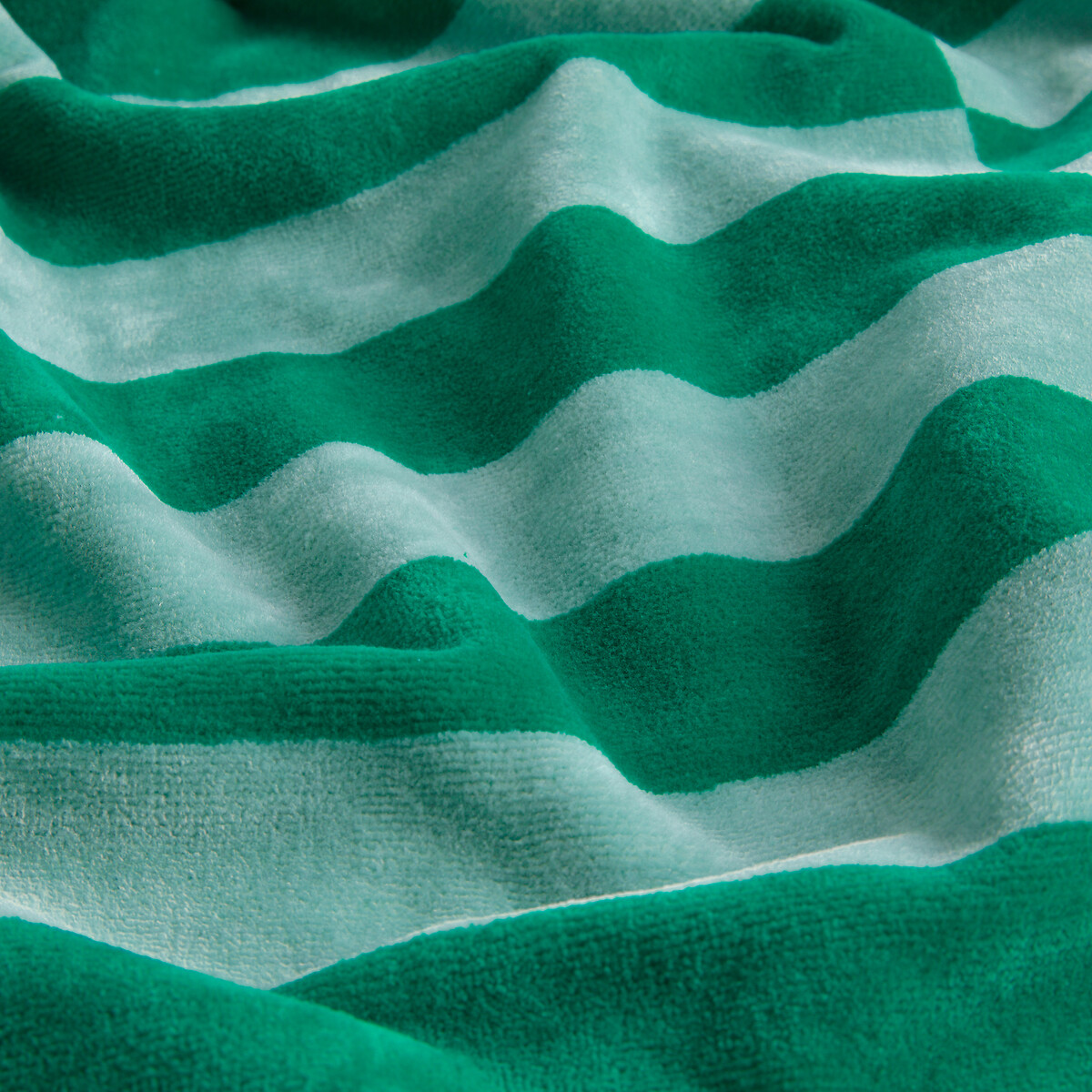 Maxi badlaken in fluweel badstof,Tabaka celadon/groen, LA REDOUTE INTERIEURS