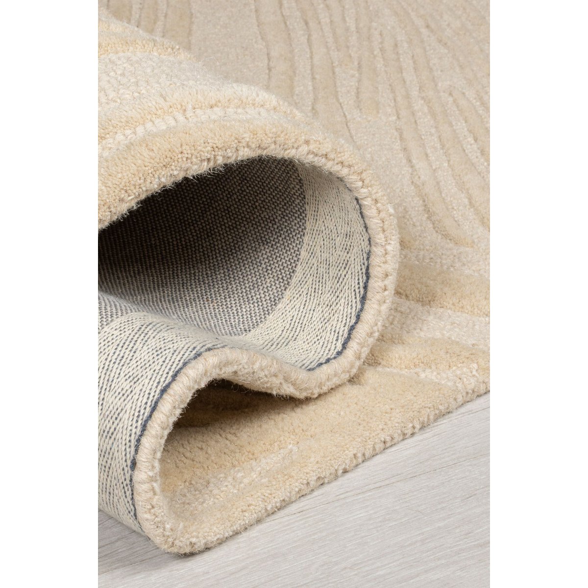Tapis en laine de couloir FEUILLAGE beige, FLAIR RUGS