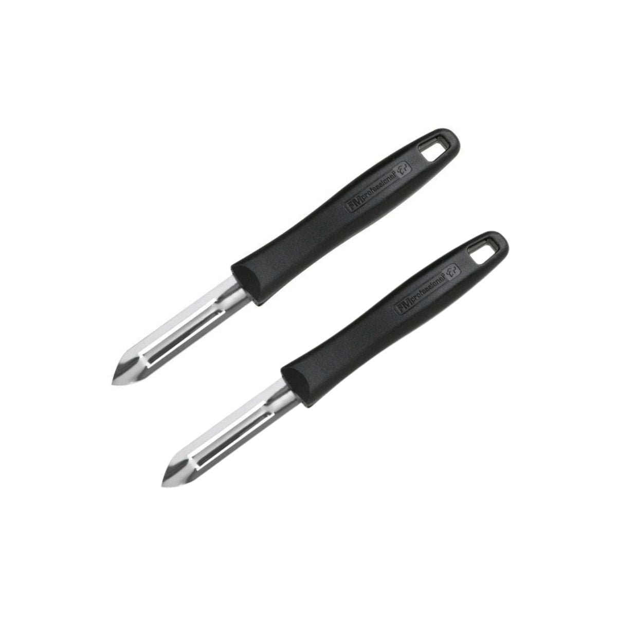 Lot de 2 couteaux éplucheurs économes gris, FM PROFESSIONAL