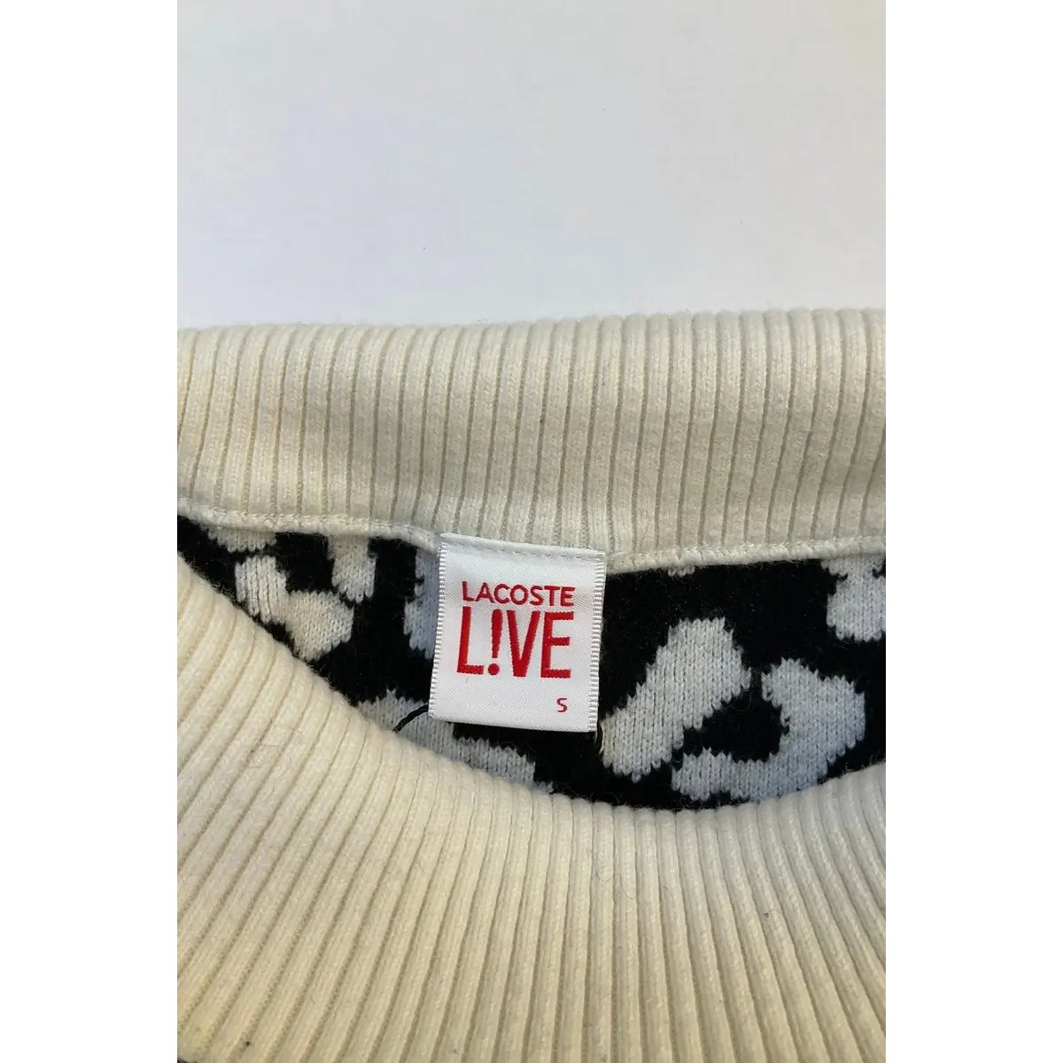 Pull - Très Bon État blanc, LACOSTE