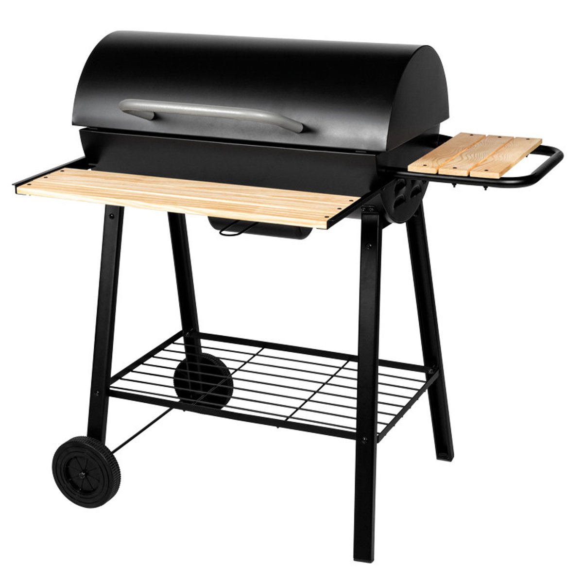 Barbecue à charbon avec couvercle noir, SOMAGIC