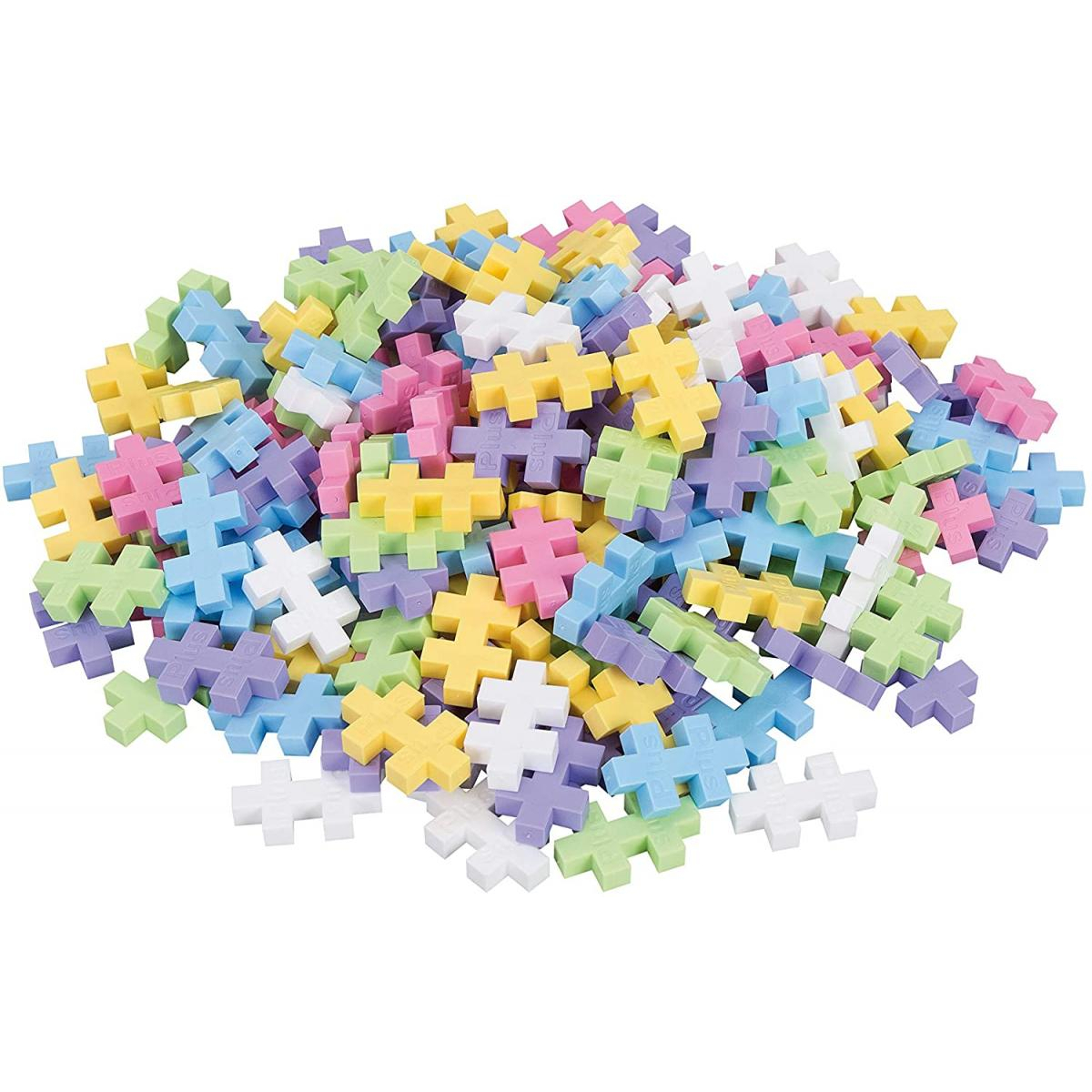 Plus-Plus Box Mini Pastel 600 pcs couleur unique, PLUSPLUS