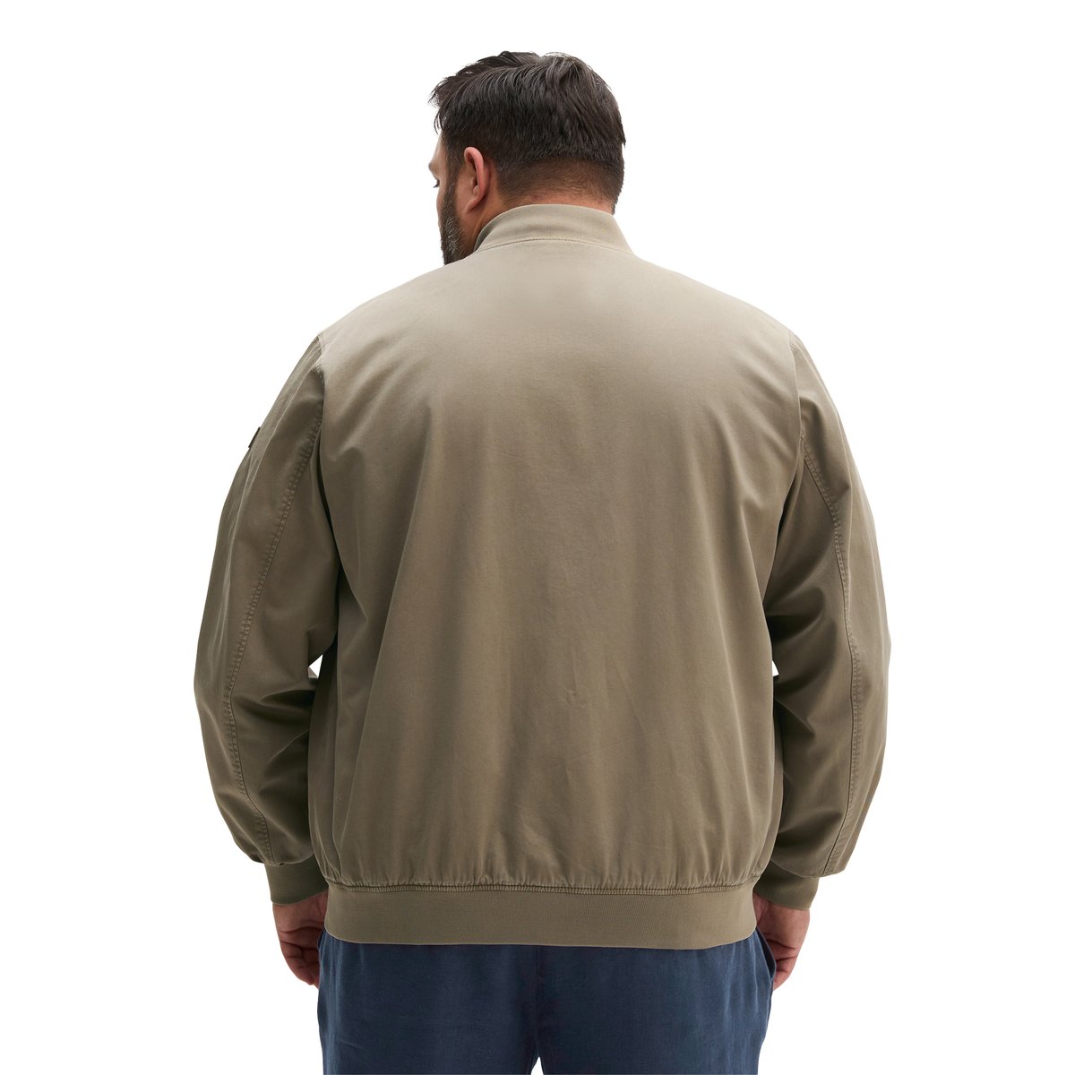 Blouson régulier en sergé de coton bio marron, MARC O'POLO