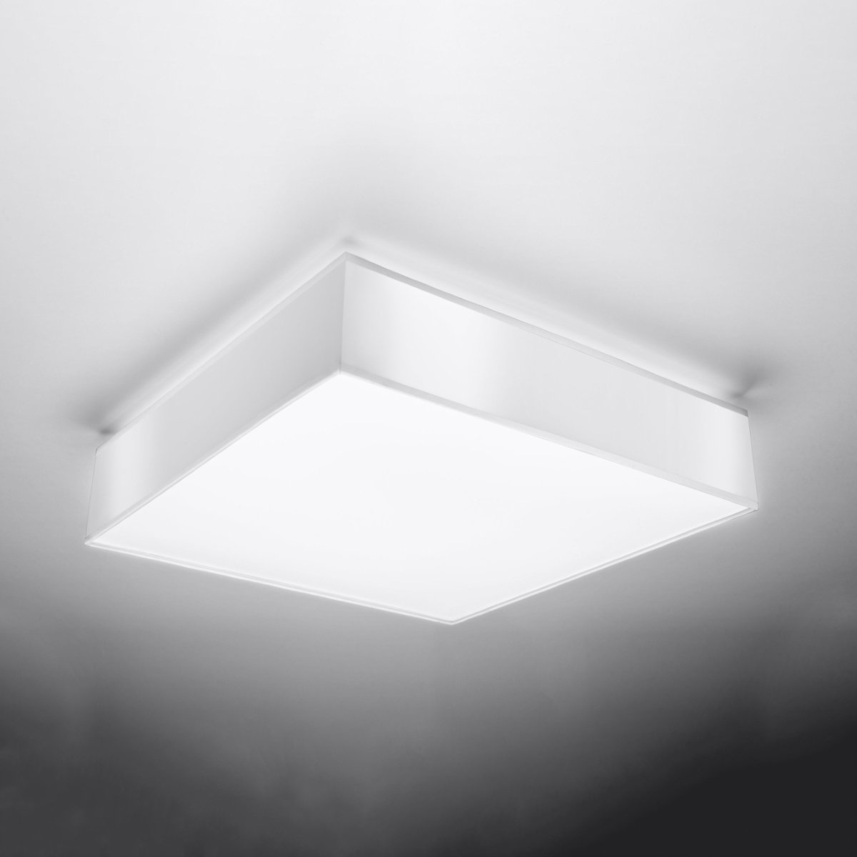 Plafonnier PVC Blanc E27 3 Horus blanc, EDEN