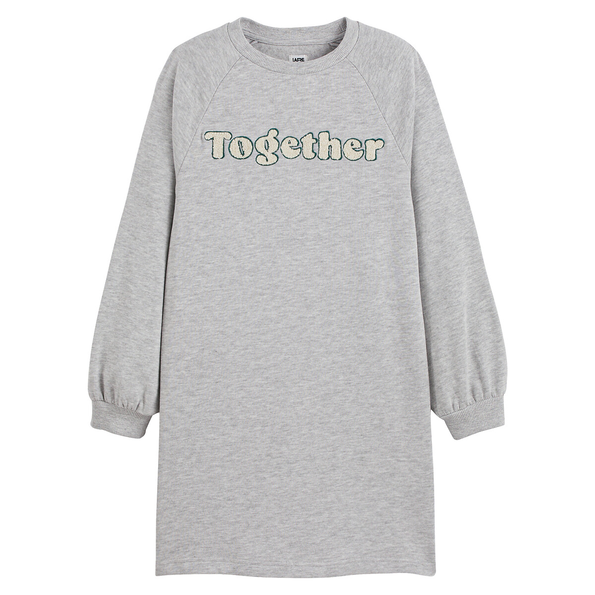 Long Sleeve Sweatshirt Dress grey marl, LA REDOUTE COLLECTIONS