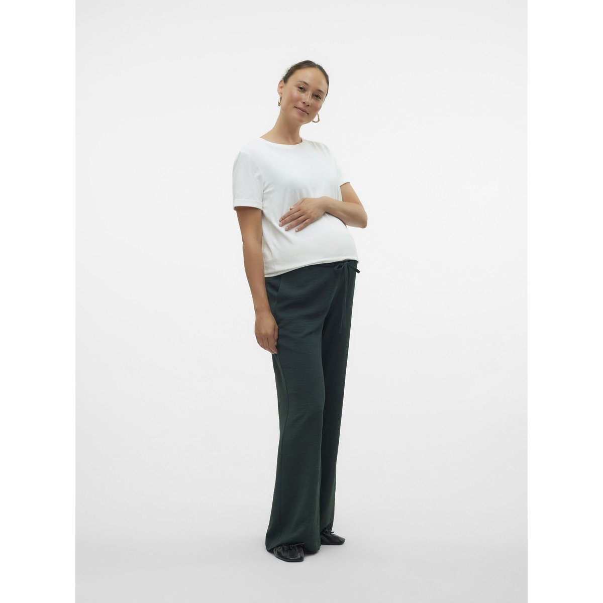 Pantalon À Jambe Large scarab, VERO MODA