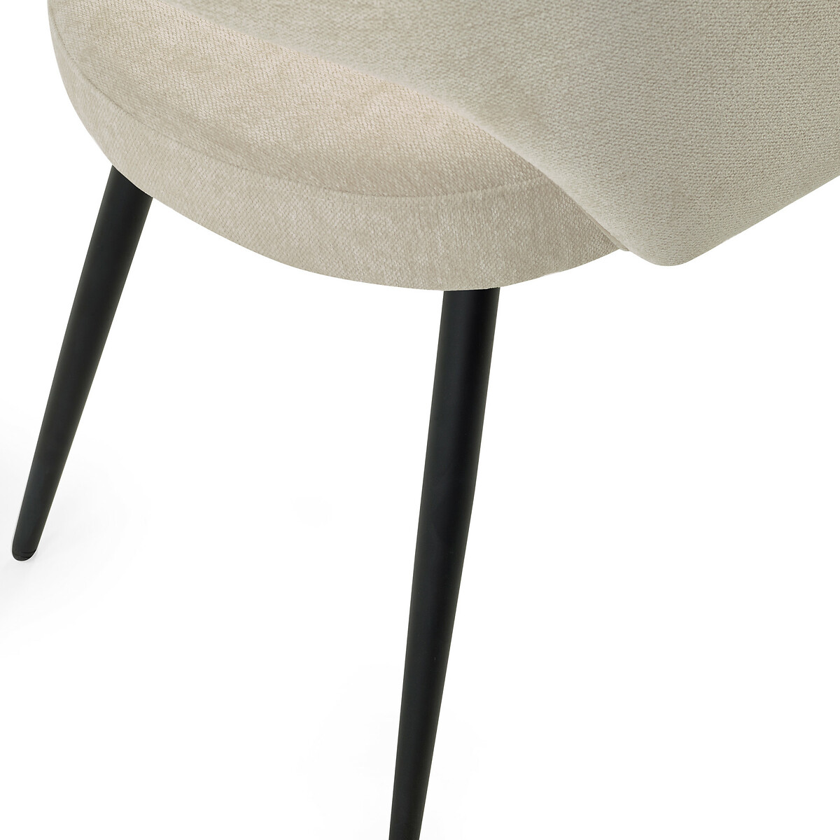 Eleanor Chenille Upholstered Dining Chairs (Set of 2) cream beige, SO'HOME