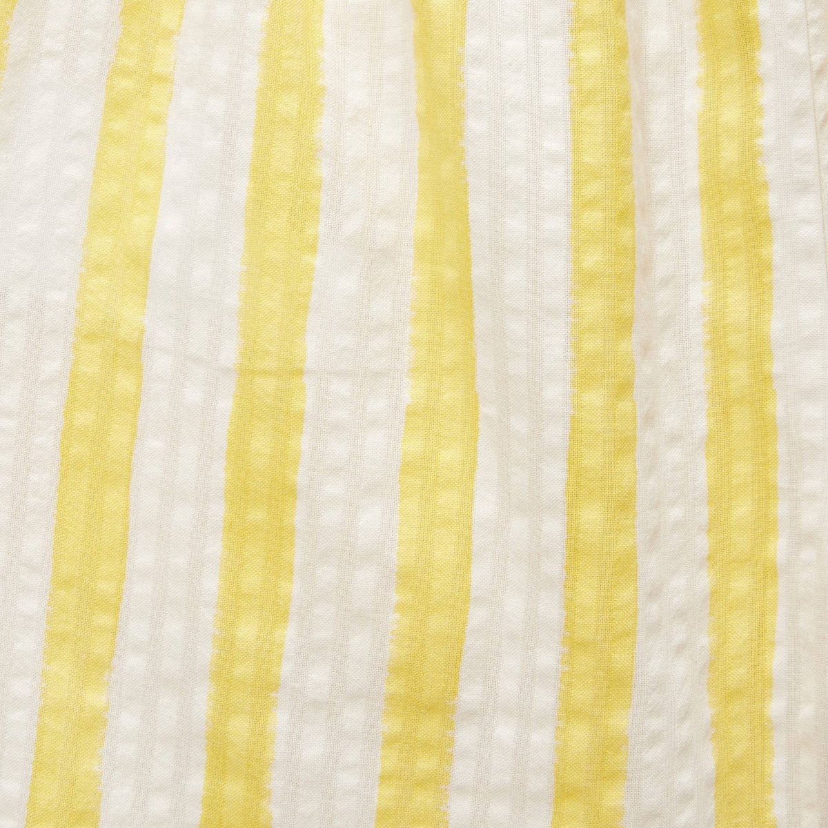 Short élastiqué en seersucker rayé en coton tweety, MONOPRIX