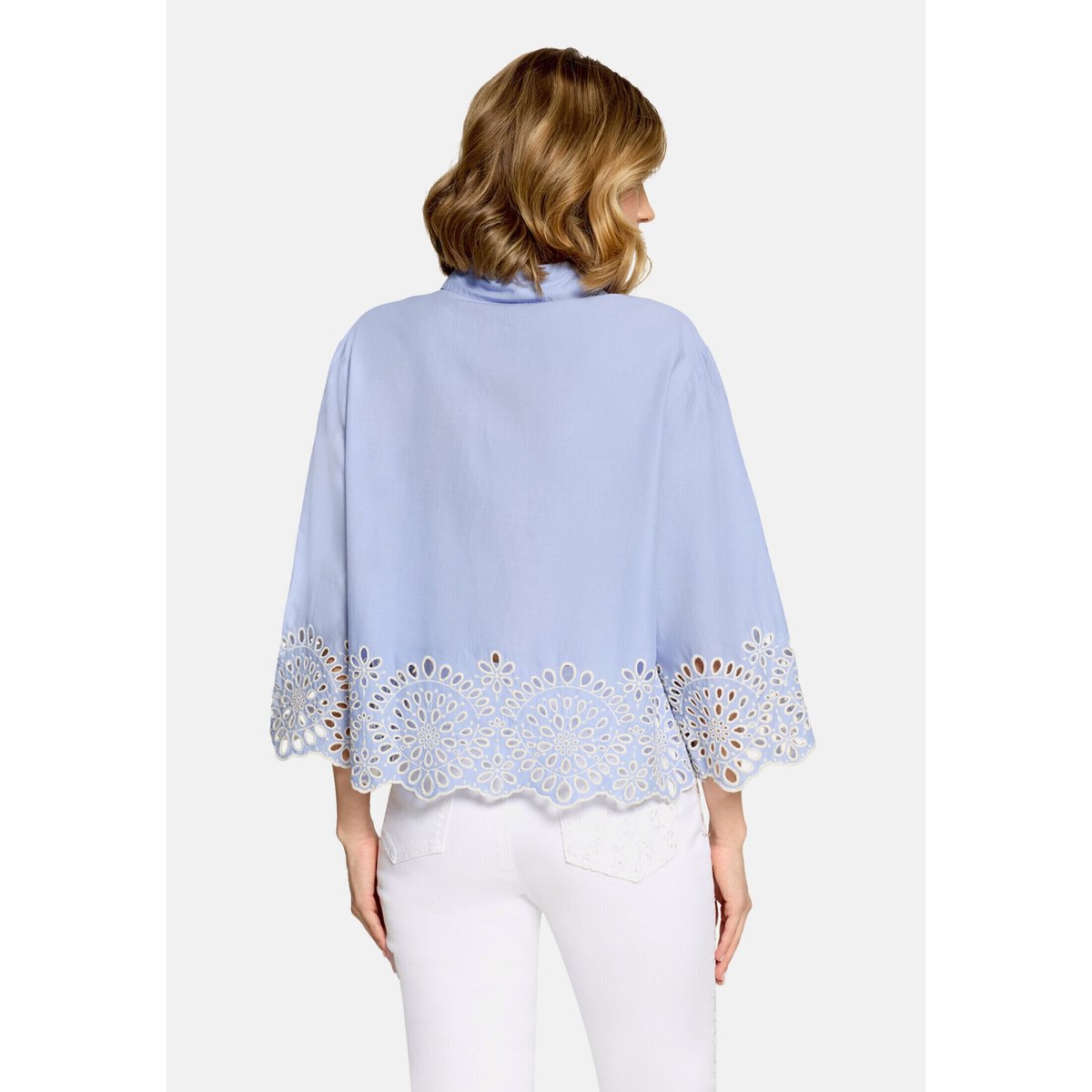 Blouse casual à broderies blue heron, CARTOON