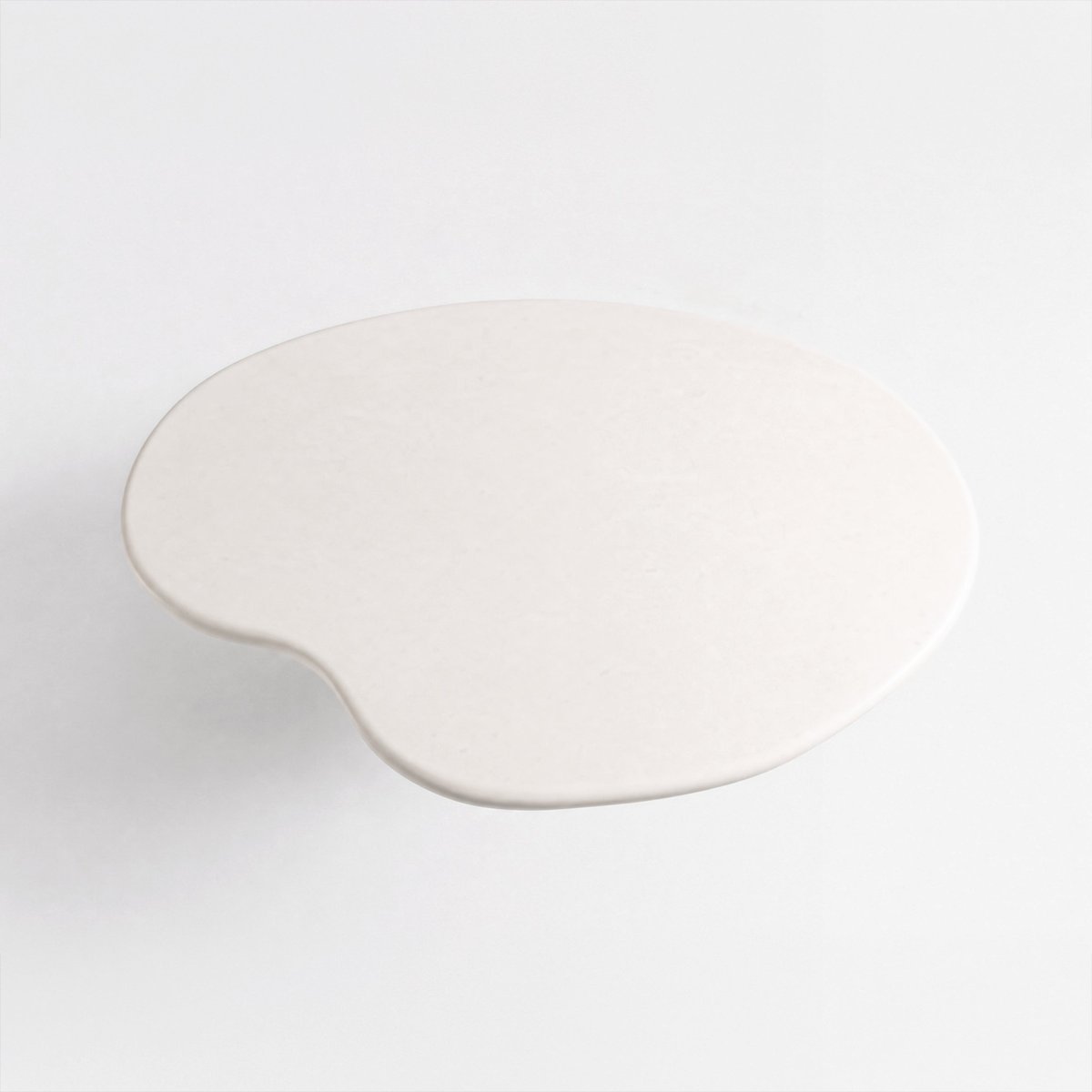 Table basse organique en fibre d'argile effet béton 87 cm - ANAFI ecru, MAISON PAVANE