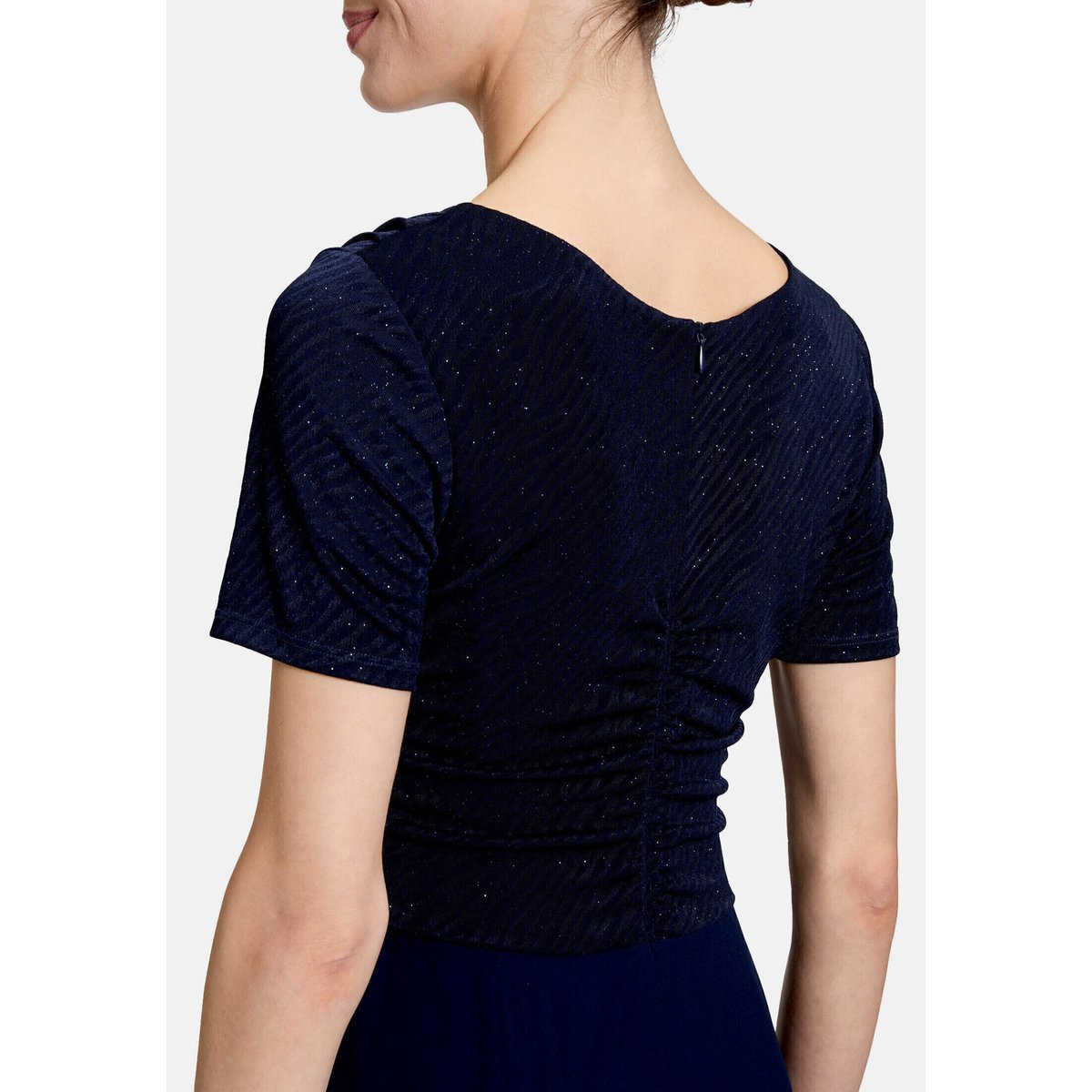 Robe de cocktail au look scintillant patch dark blue/dark blue, VERA MONT