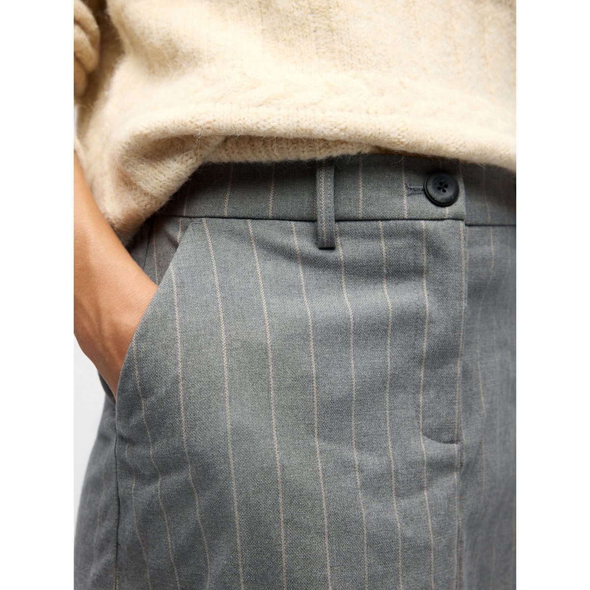 Mini-Jupe medium grey melange, OBJECT