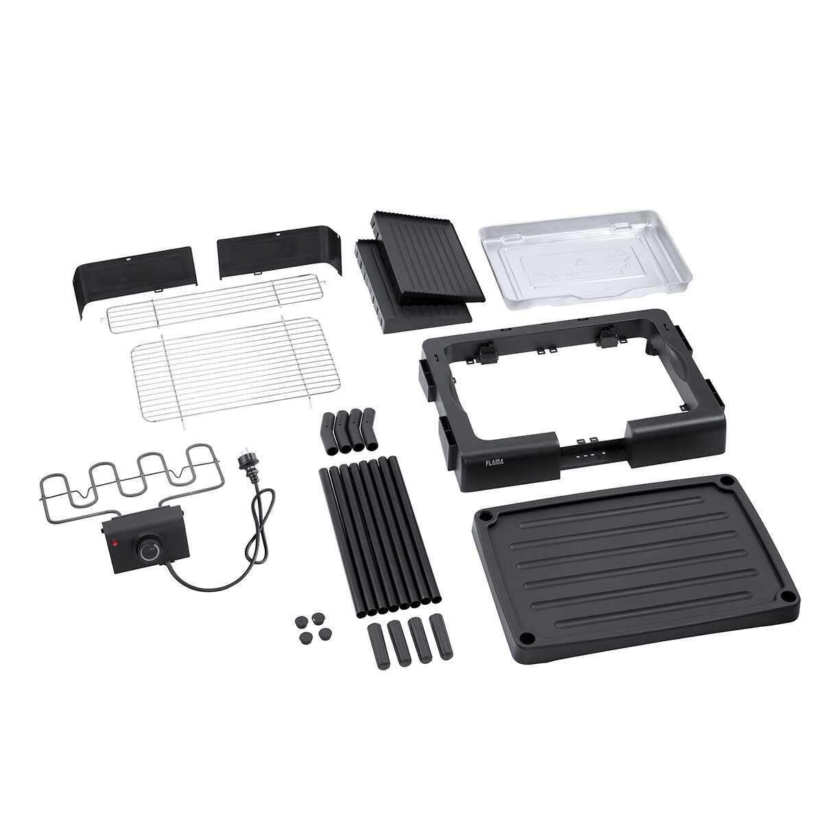 Grelhador de Barbecue 4160FL, FLAMA preto , FLAMA