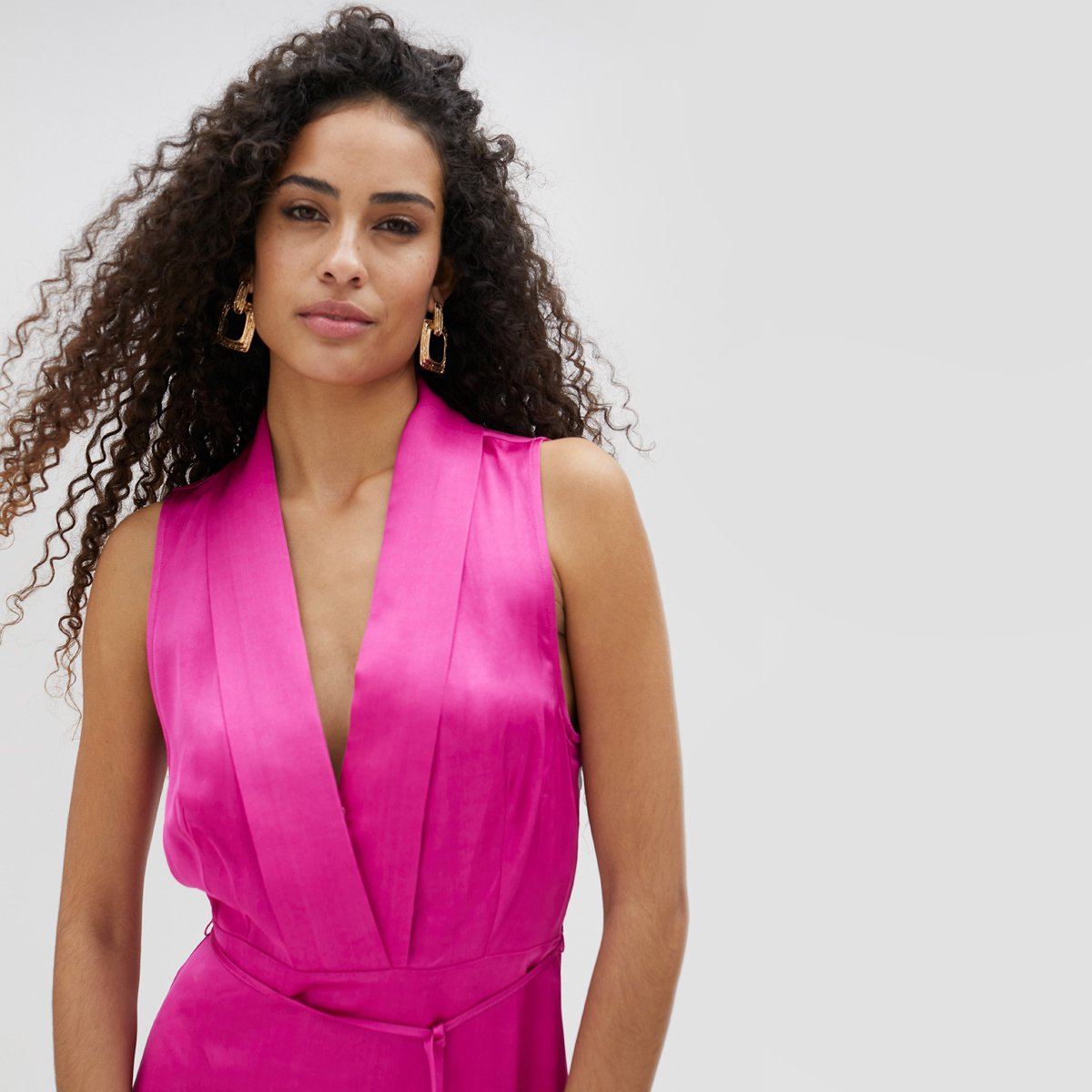 Robe longue sans manches fushia, LOLA CASADEMUNT