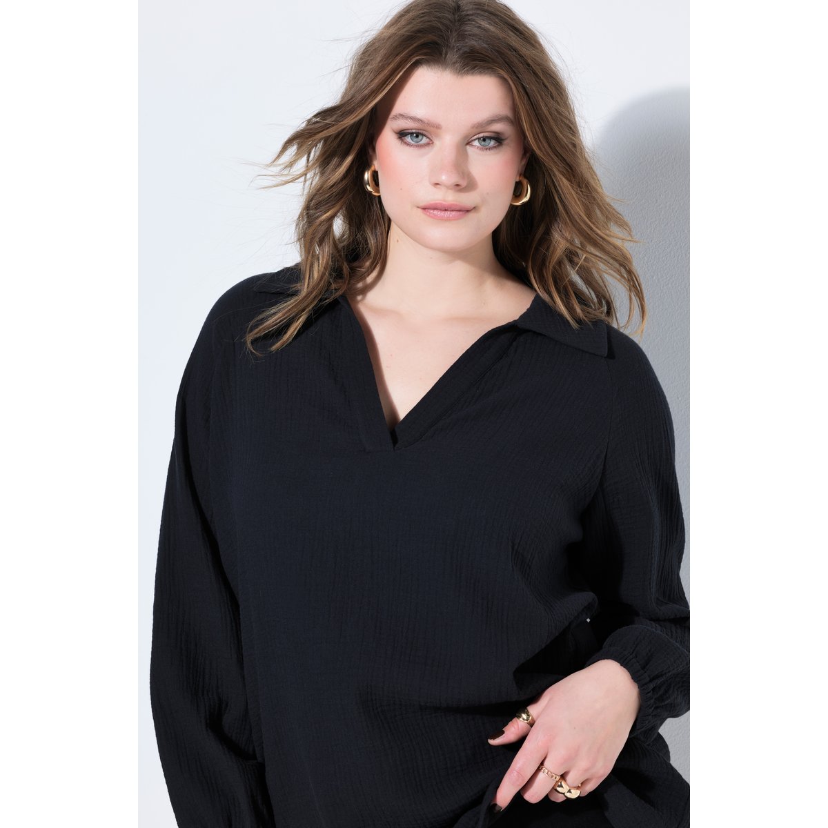 Tunique en mousseline noir, STUDIO UNTOLD