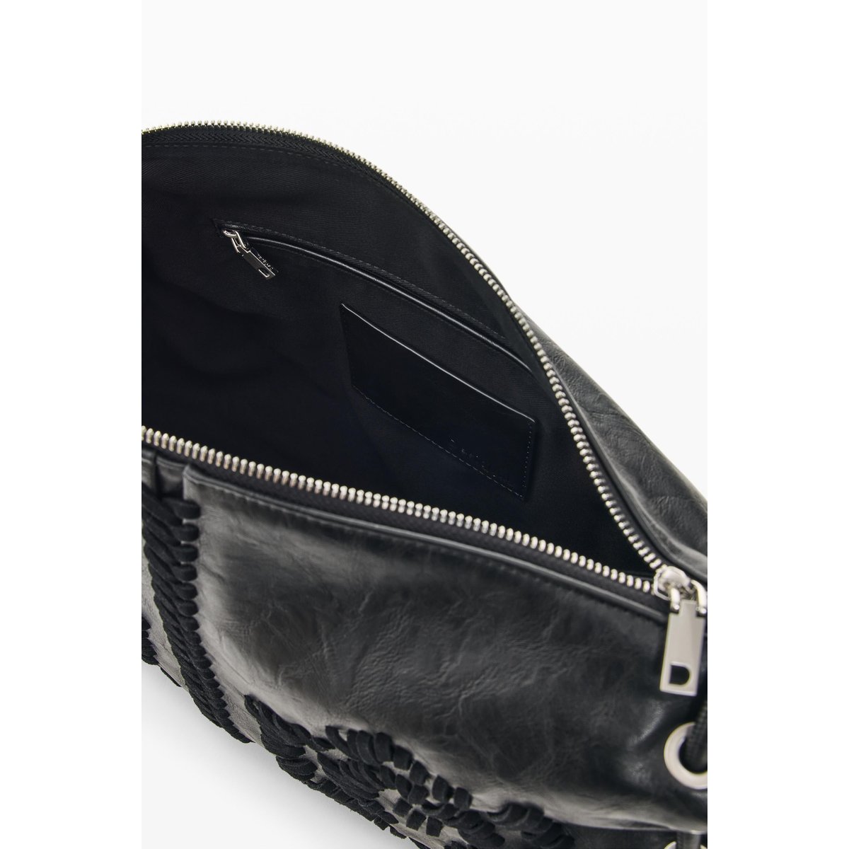 Sac brodé moyen noir, DESIGUAL