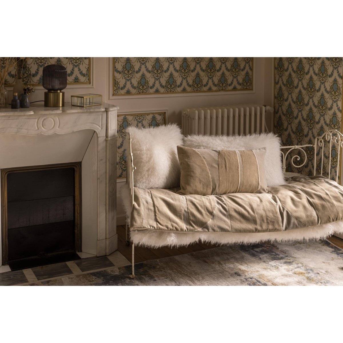 Plaid Betani neige, VIVARAISE