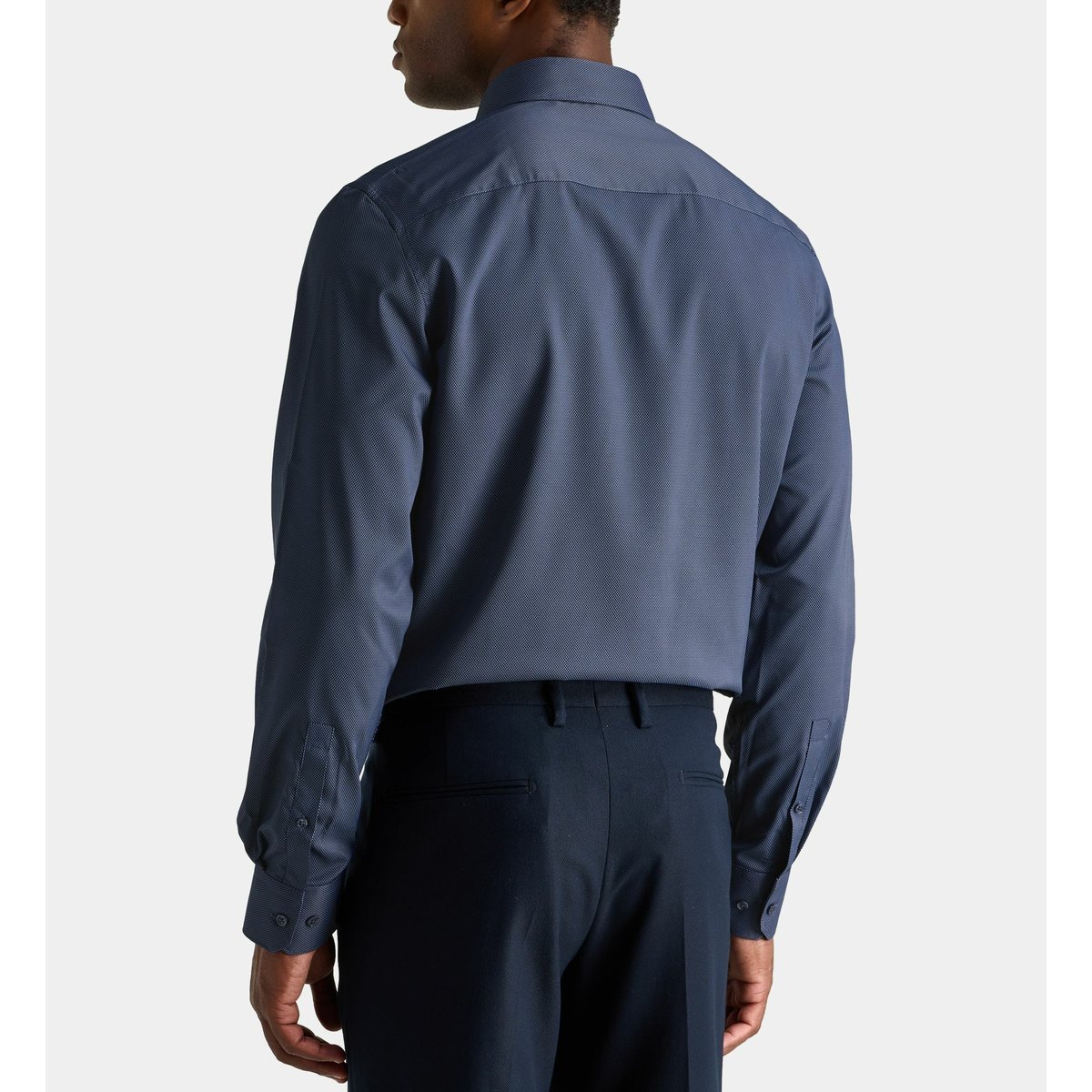 Chemise droite performance hdoperf à motif géométrique bleu, GALERIES LAFAYETTE