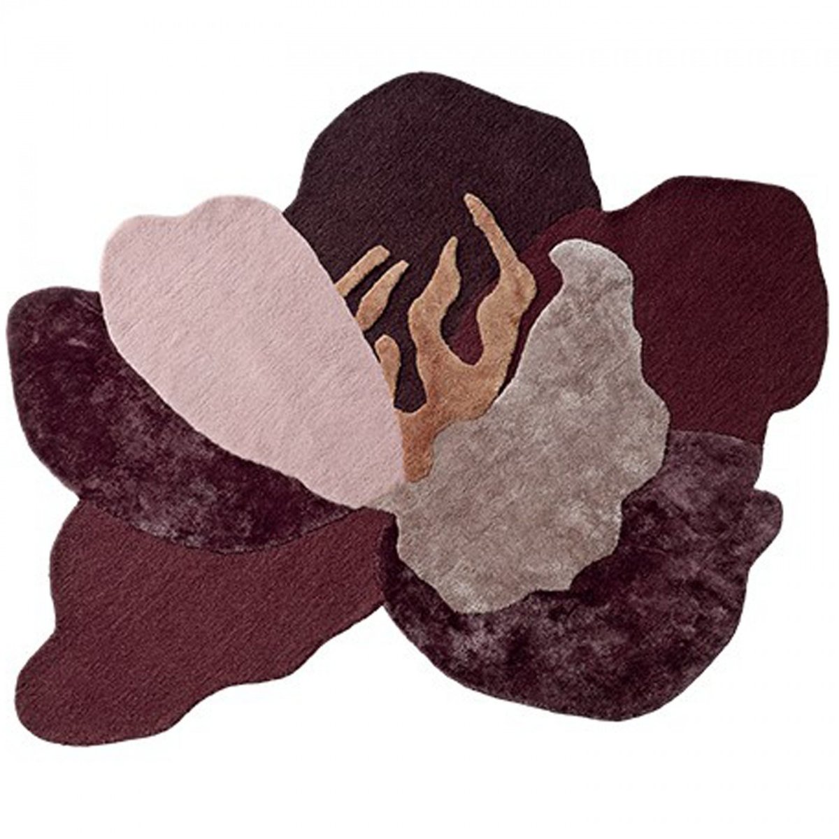 Tapis en coton Flores multicolore, AYTM