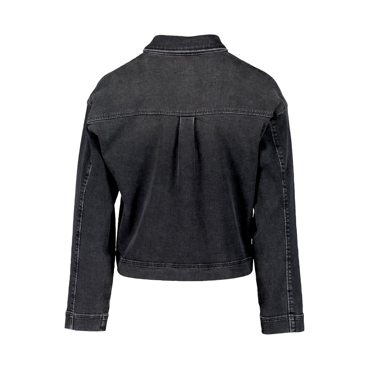 Veste en jean à poches plaquées dark grey denim, BETTY & CO