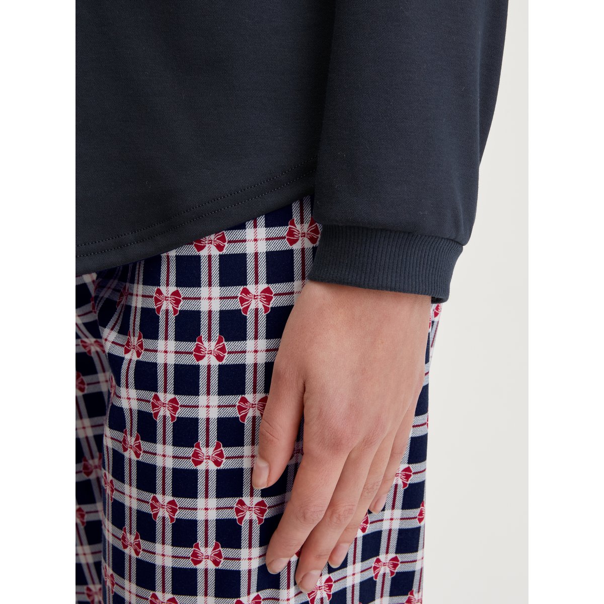 Pyjama manches longues Coton FAMILY & FRIENDS saphir foncé, CALIDA
