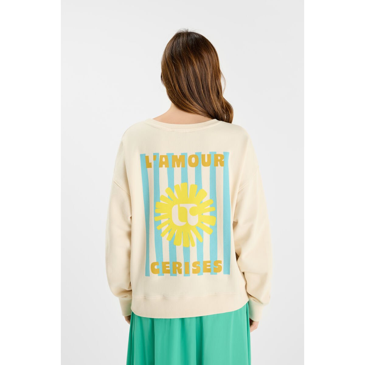 Sweat-Shirt SUNA craie, LE TEMPS DES CERISES