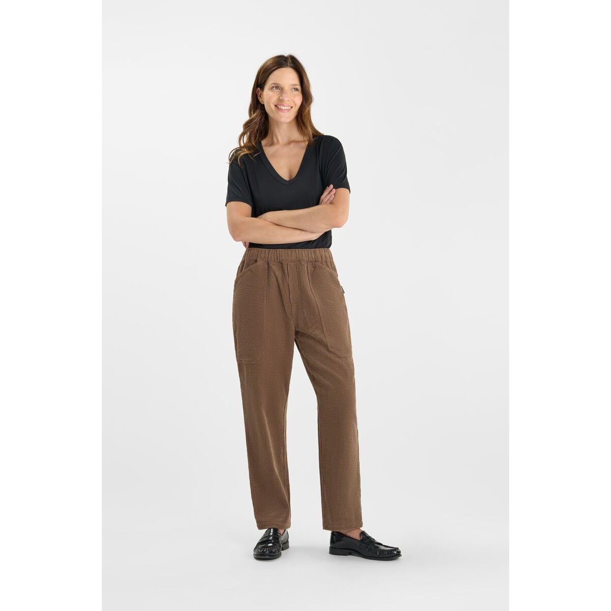Pantalon droite CORDO cocoa, LE TEMPS DES CERISES