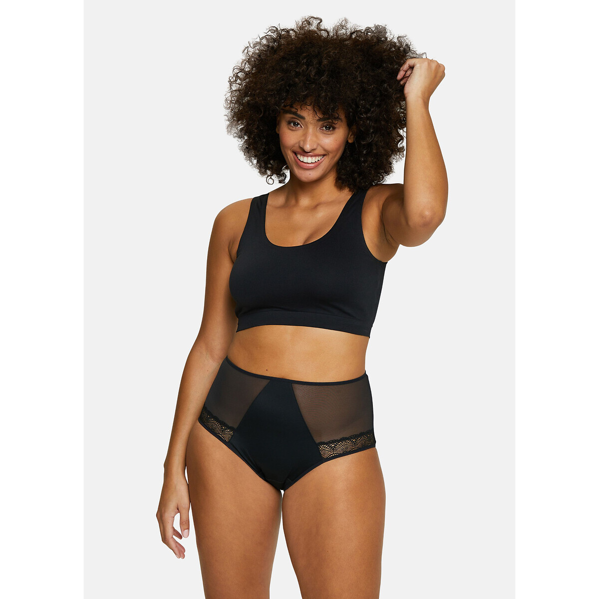 Panty Paloma aus saugfähigem Funktionsmaterial schwarz, SANS COMPLEXE