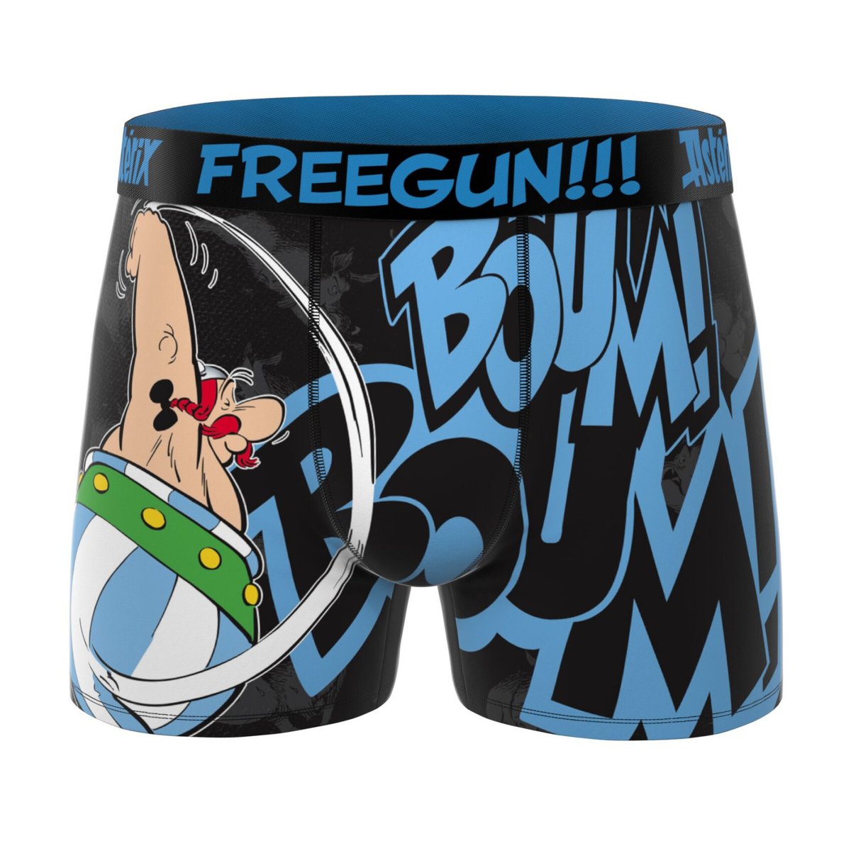Lot De 3 Boxers Asterix jaune/rouge/noir/bleu, FREEGUN