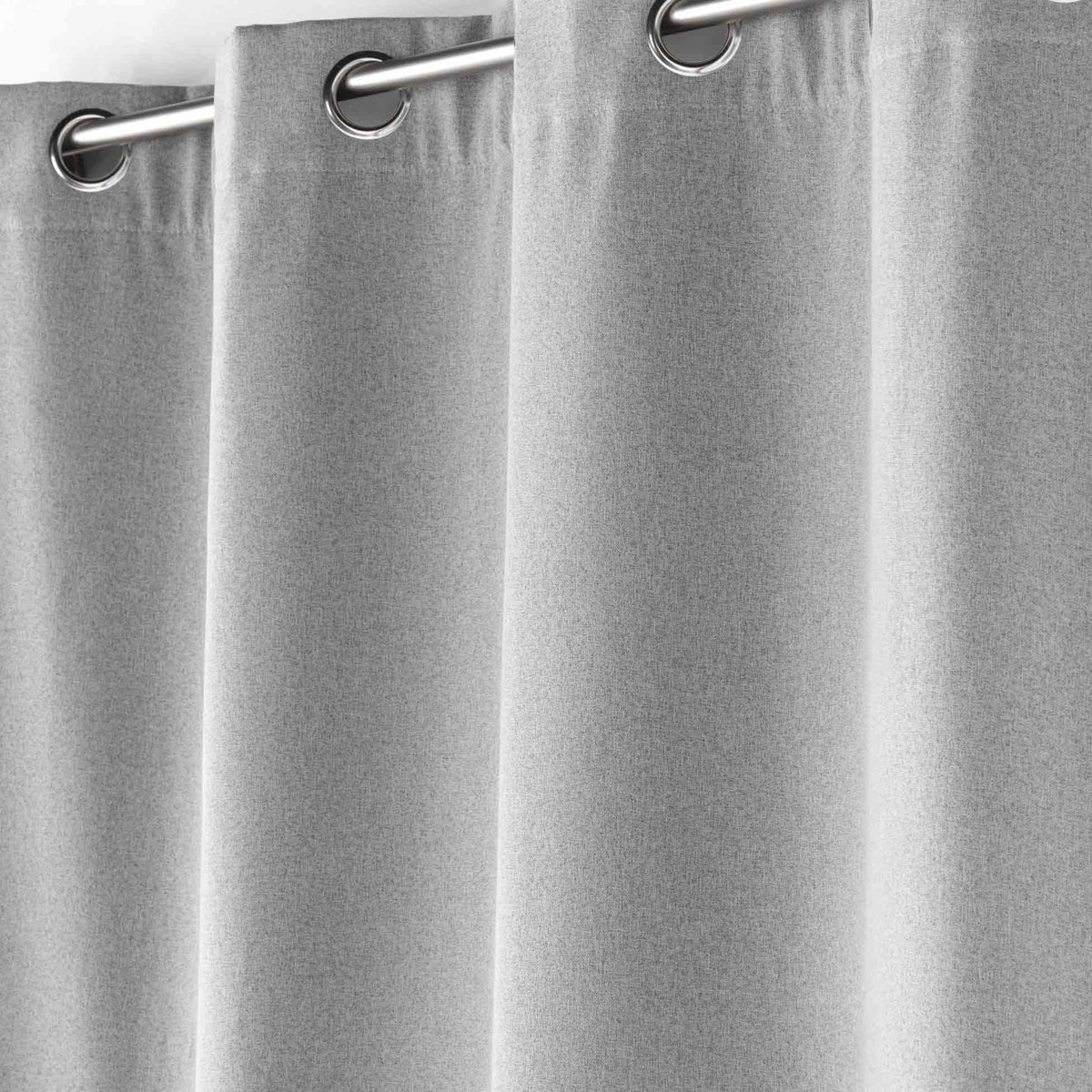 Rideau isolant doublé polaire gris clair, DOUCEUR D'INTÉRIEUR